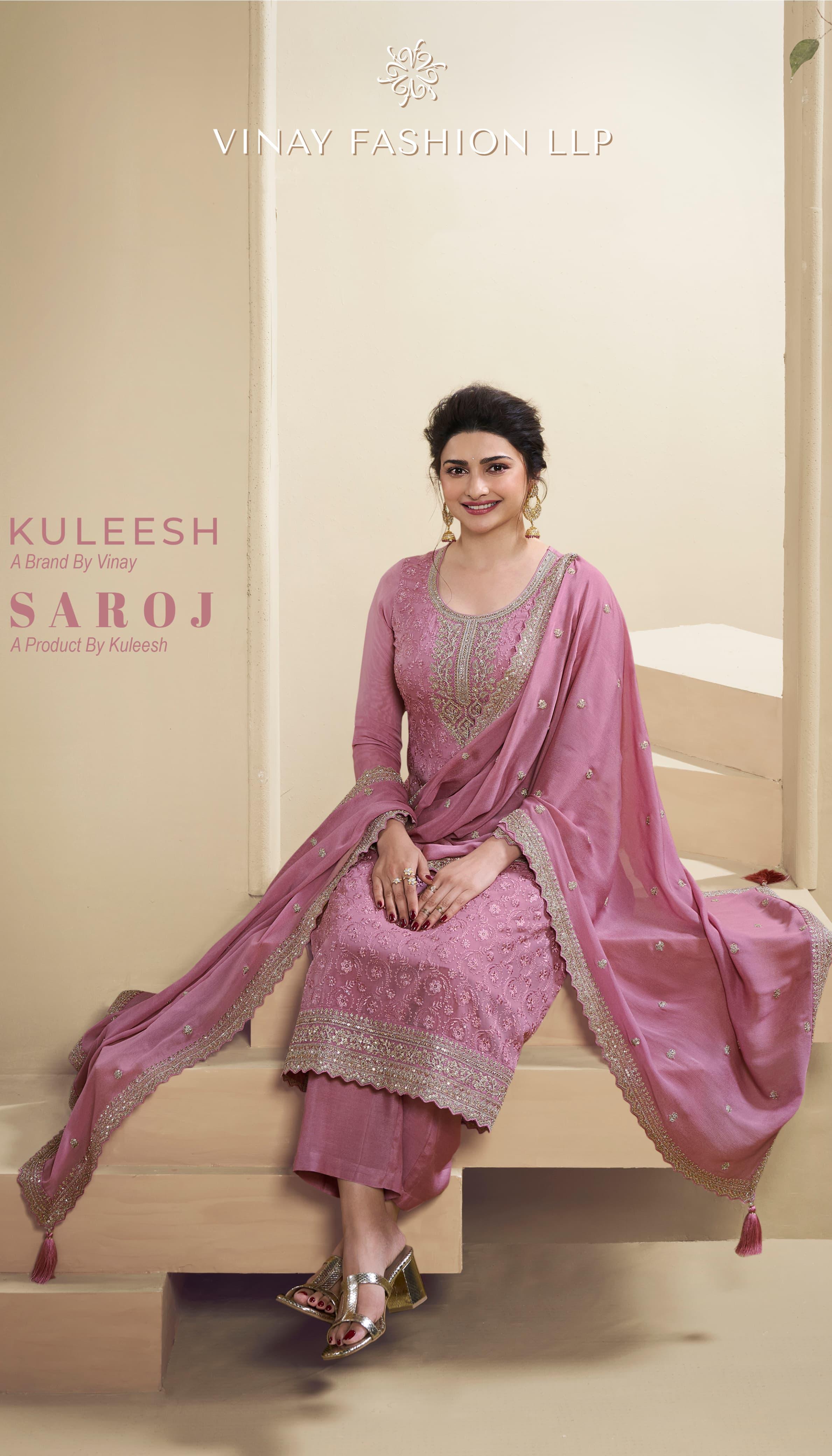 Saroj By Vinay Fashion Embroidery Organza Suits