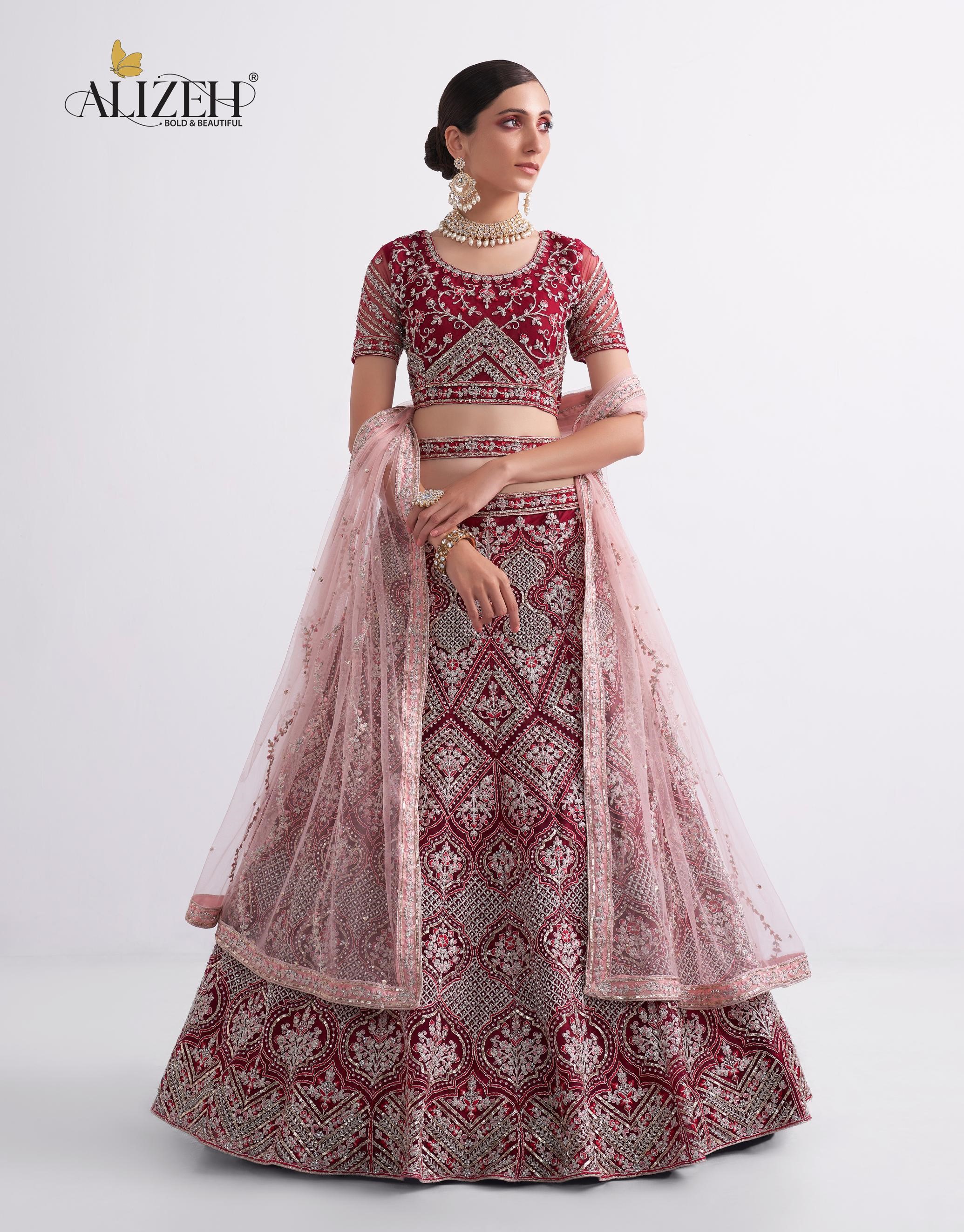 Alizeh Shades D No 1072 Heavy Butterfly Lehenga Choli