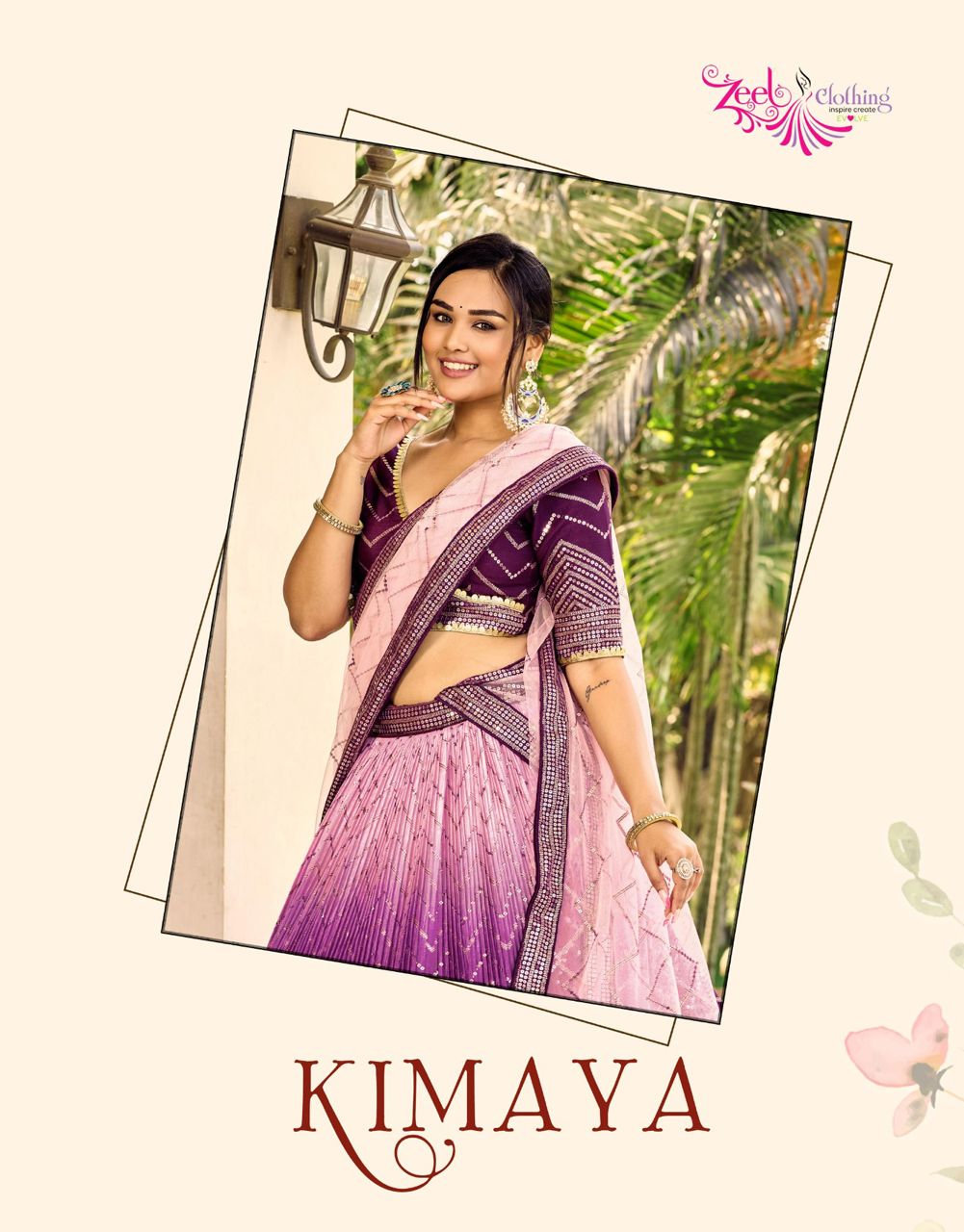 Kimaya 5057 Colour By Zeel Clothing Chinnon Designer Lehenga Choli