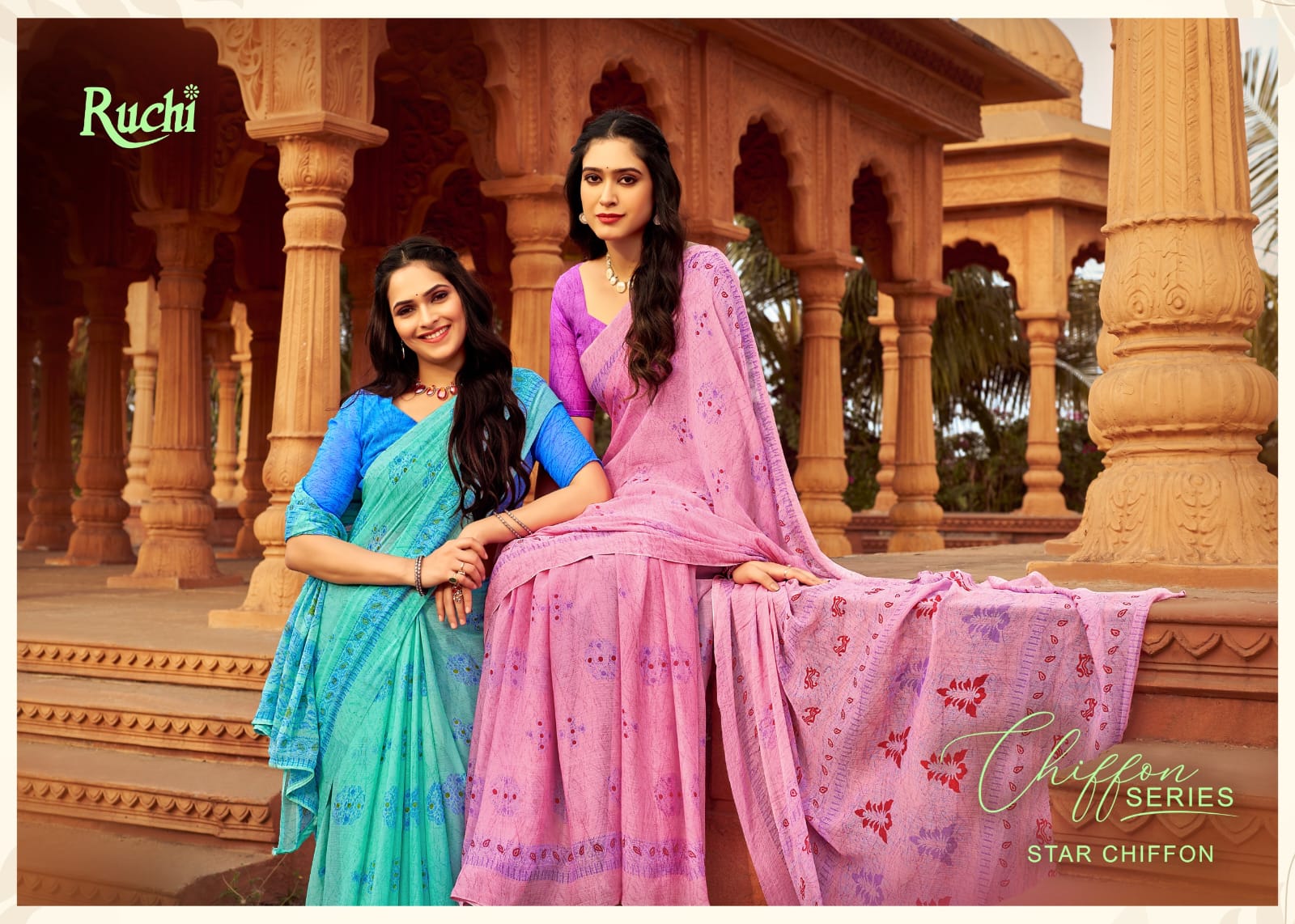 Star Chiffon Vol 151 By Ruchi Fancy Saree Collection