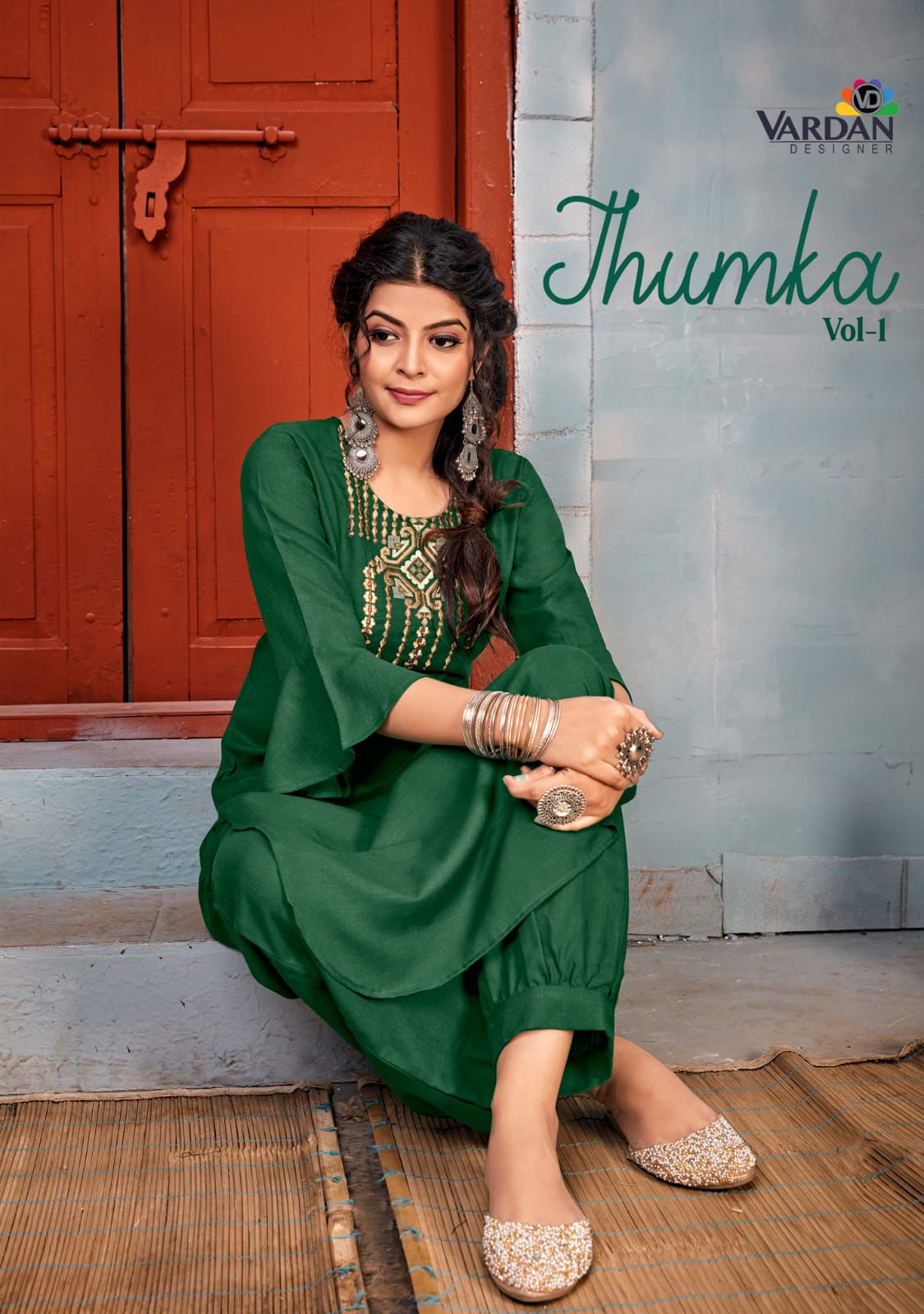 Jhumka Vol 1 By Verdan Designer Riyon Fancy Kurti Pant