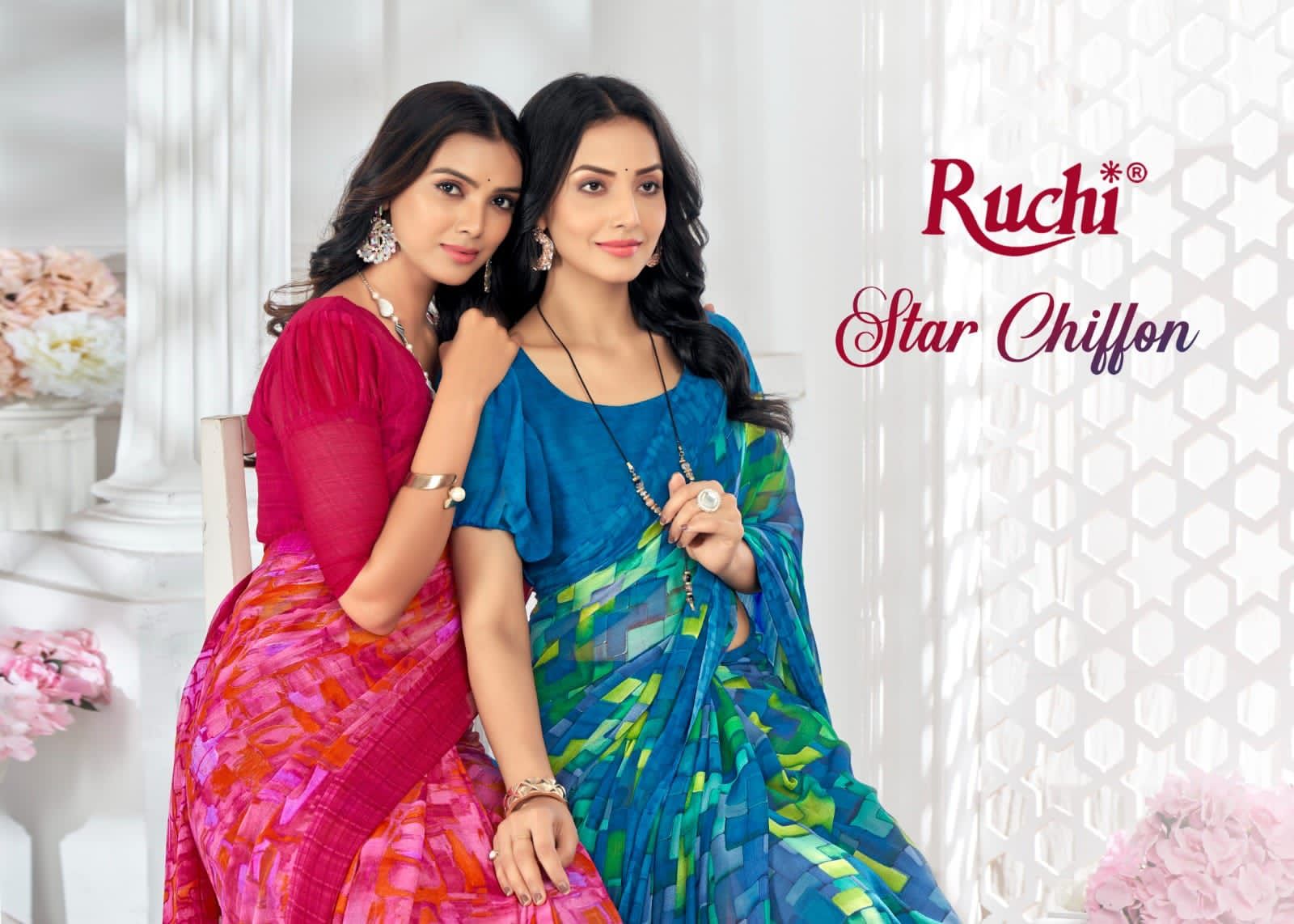 Star Chiffon 159 By Ruchi Saree