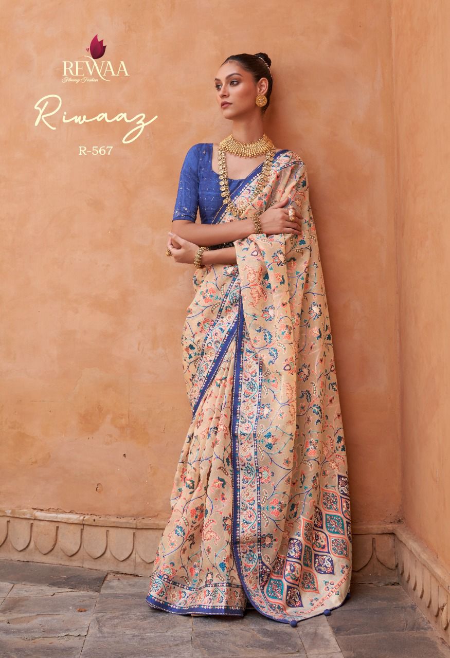 Riwaaz By Rewaa Fancy Silk Sarees