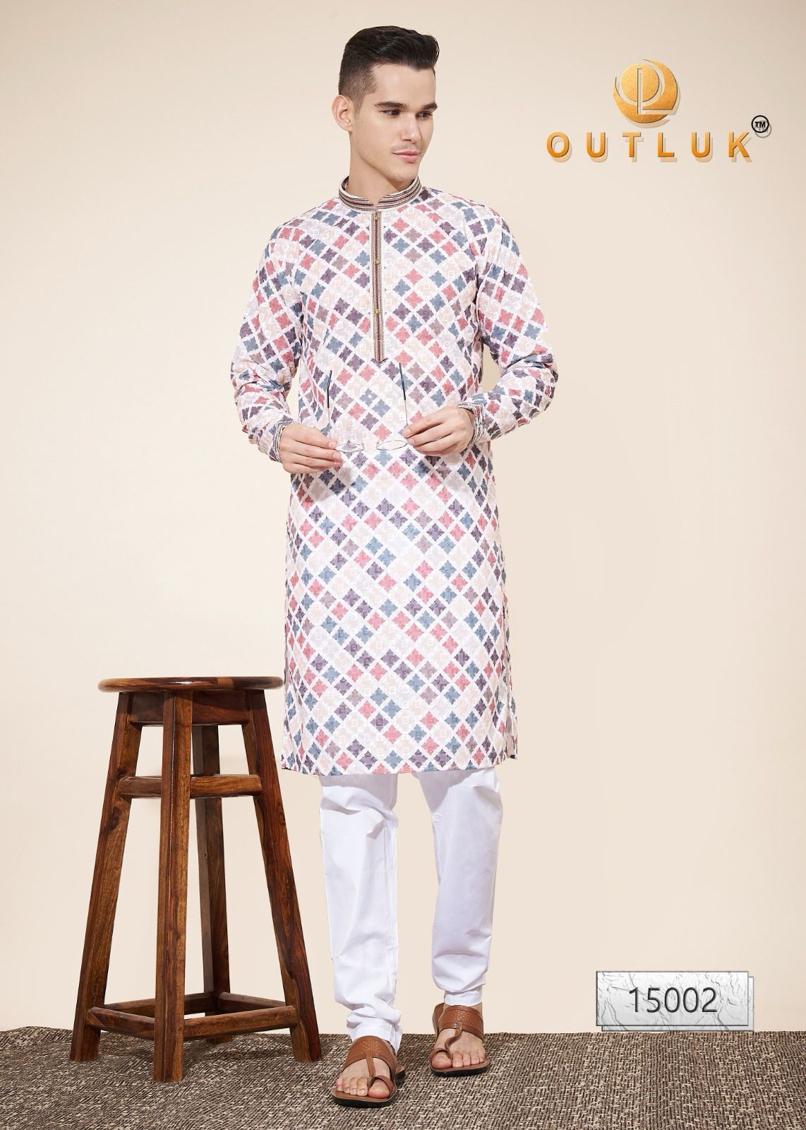 Outluk Wedding Collection Vol 15 New Designs In Pintex Lakhnowi Work Kurta Pajama