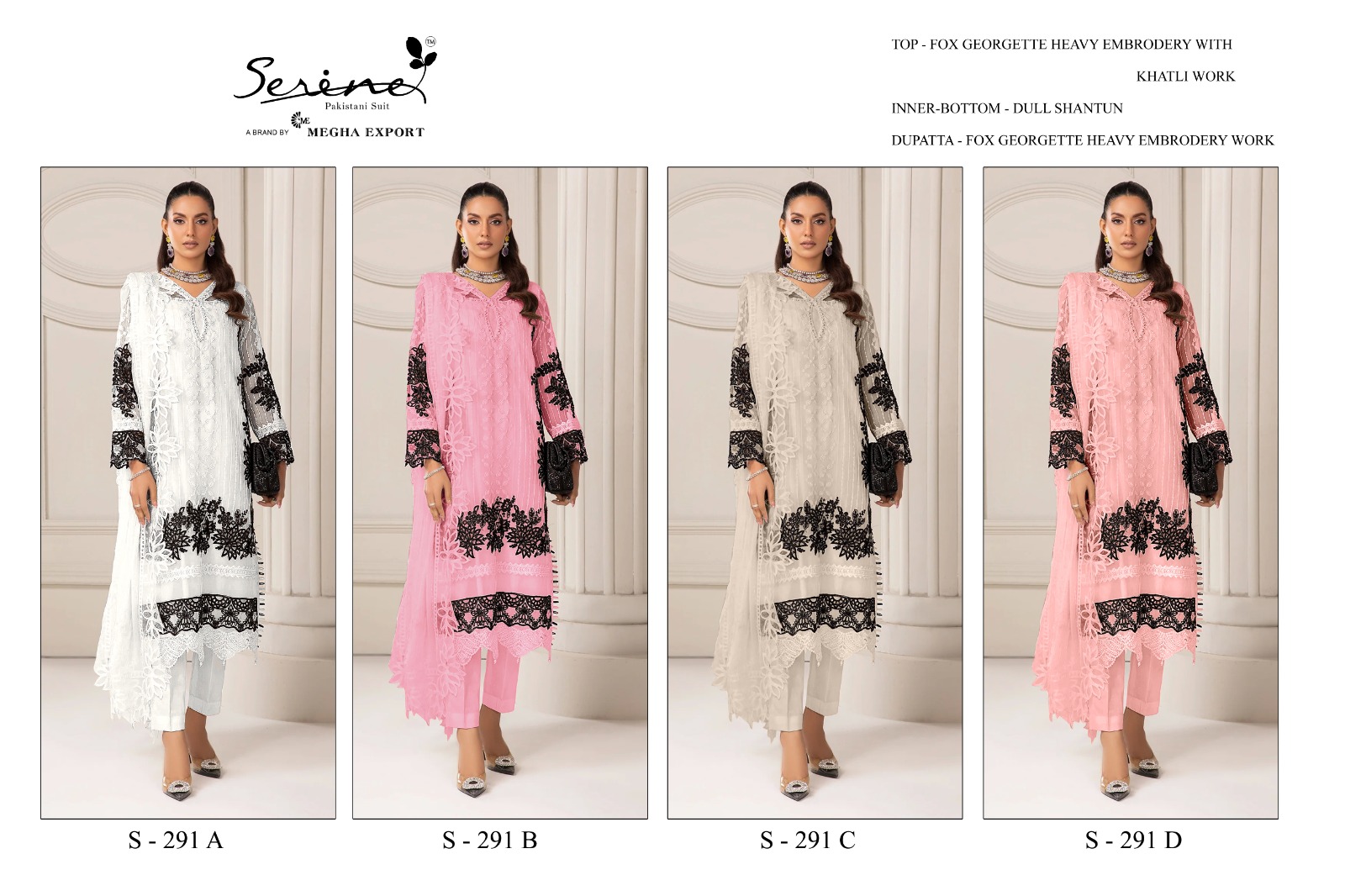 S 291 By Serine Pakistani Collection