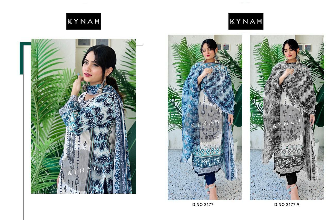 Kynah 2177 By Shehnaz Luxury Lawn Collection