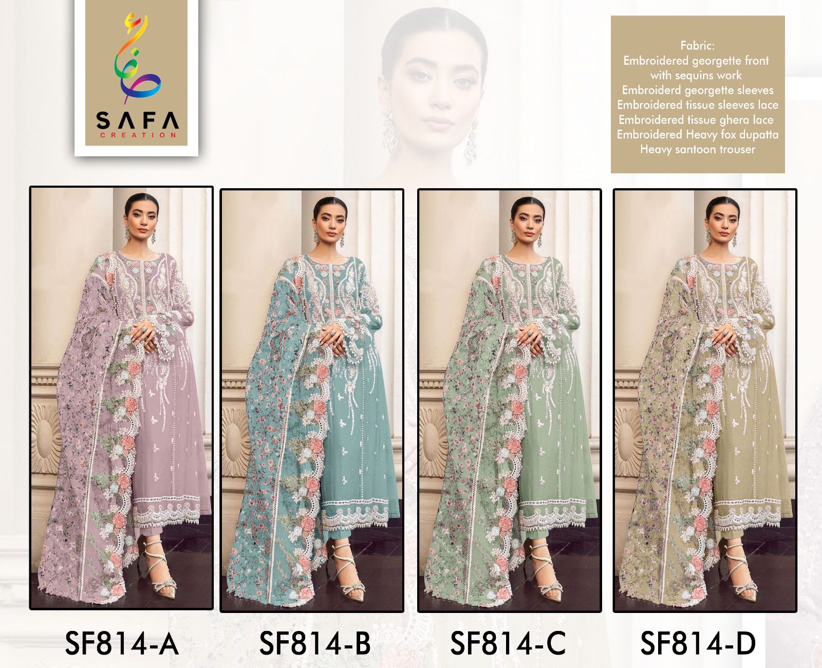 Sf Pk D No 814 By Safa Creation Preniun Collection