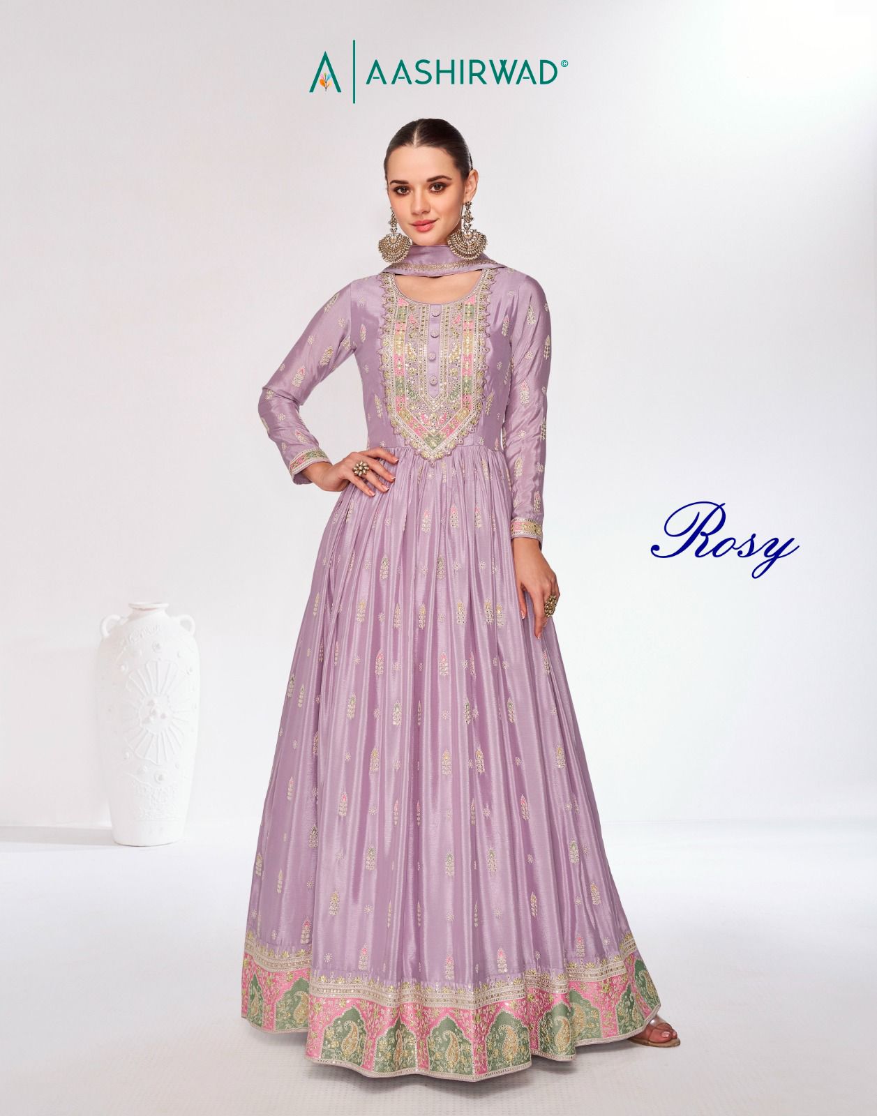 Rosy Series 9980 To 9983 By Aashirwad Creation