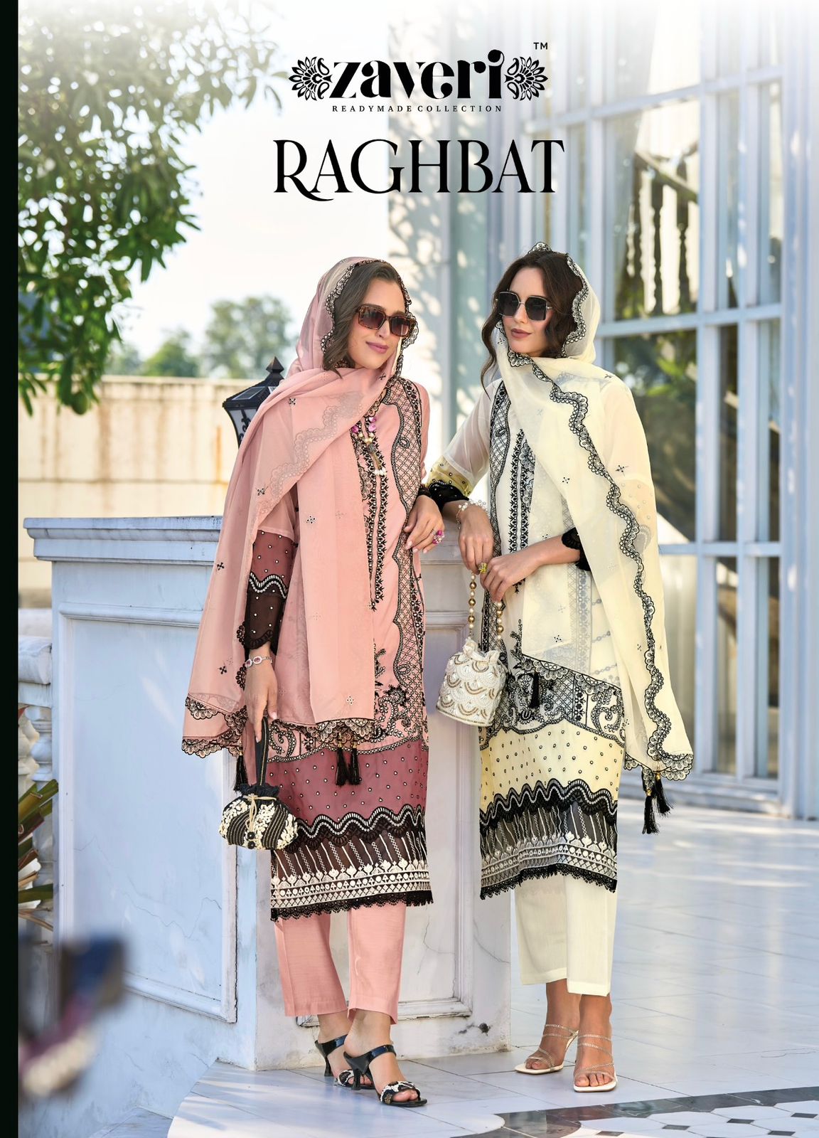 Raghbat By Zaveri Organza Readymade Collection