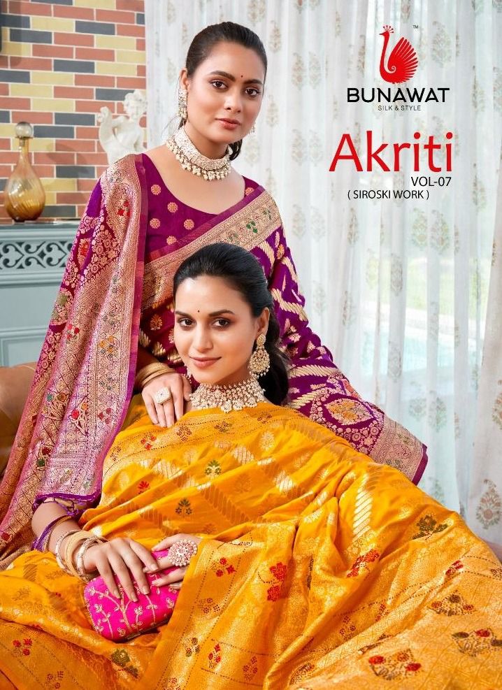 Akriti Vol 7 By Bunawat Silk Sarees Collection Surat