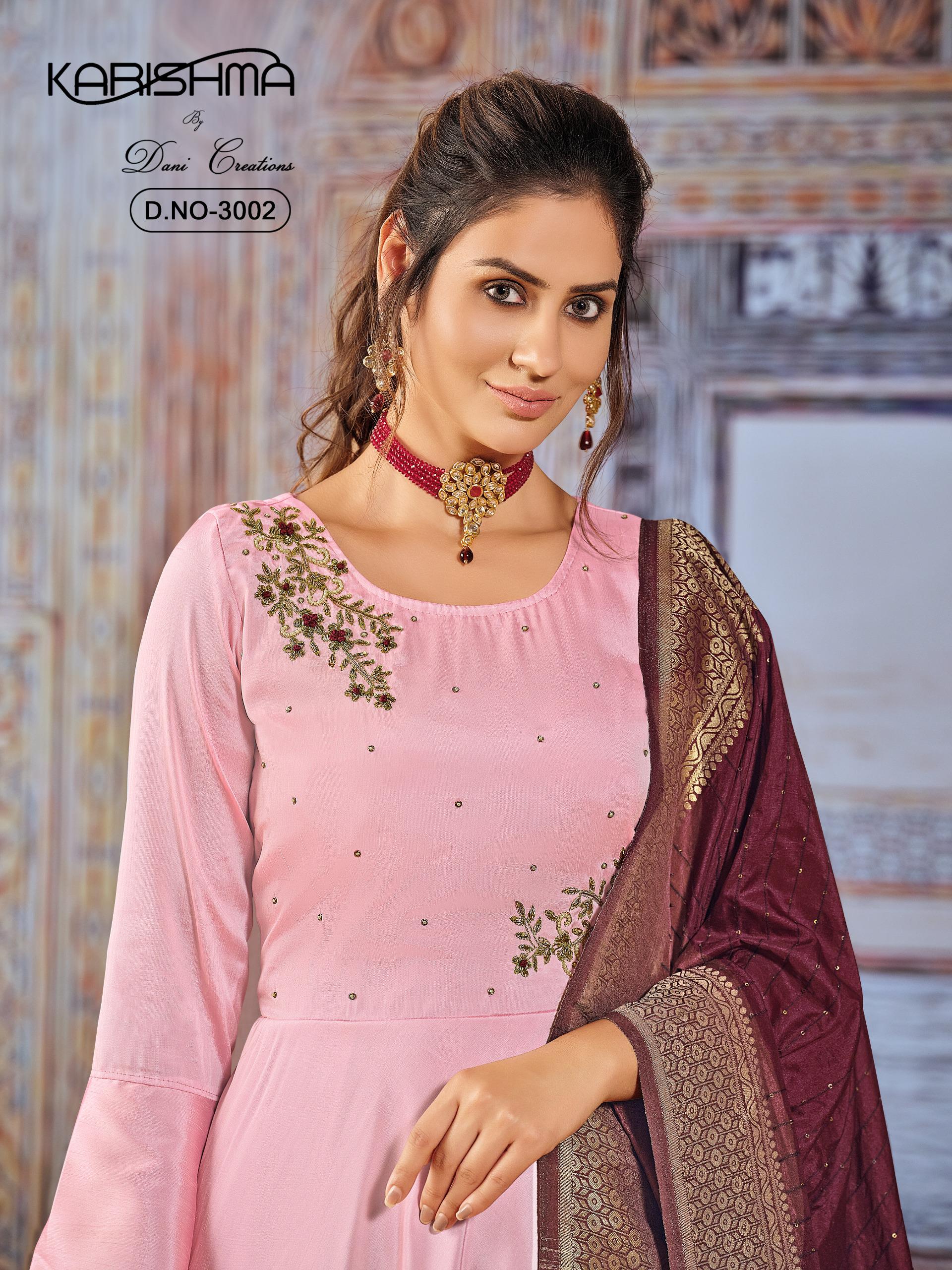 Karishma Vol 3 Designer Silk Anarkali Collection