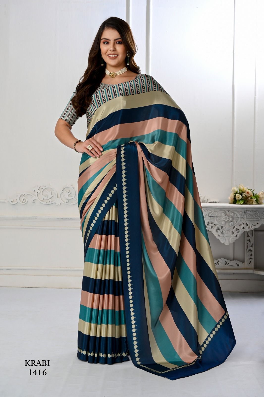 Krabi Series 1404 To 1421 By Jivora Modern Look Saree