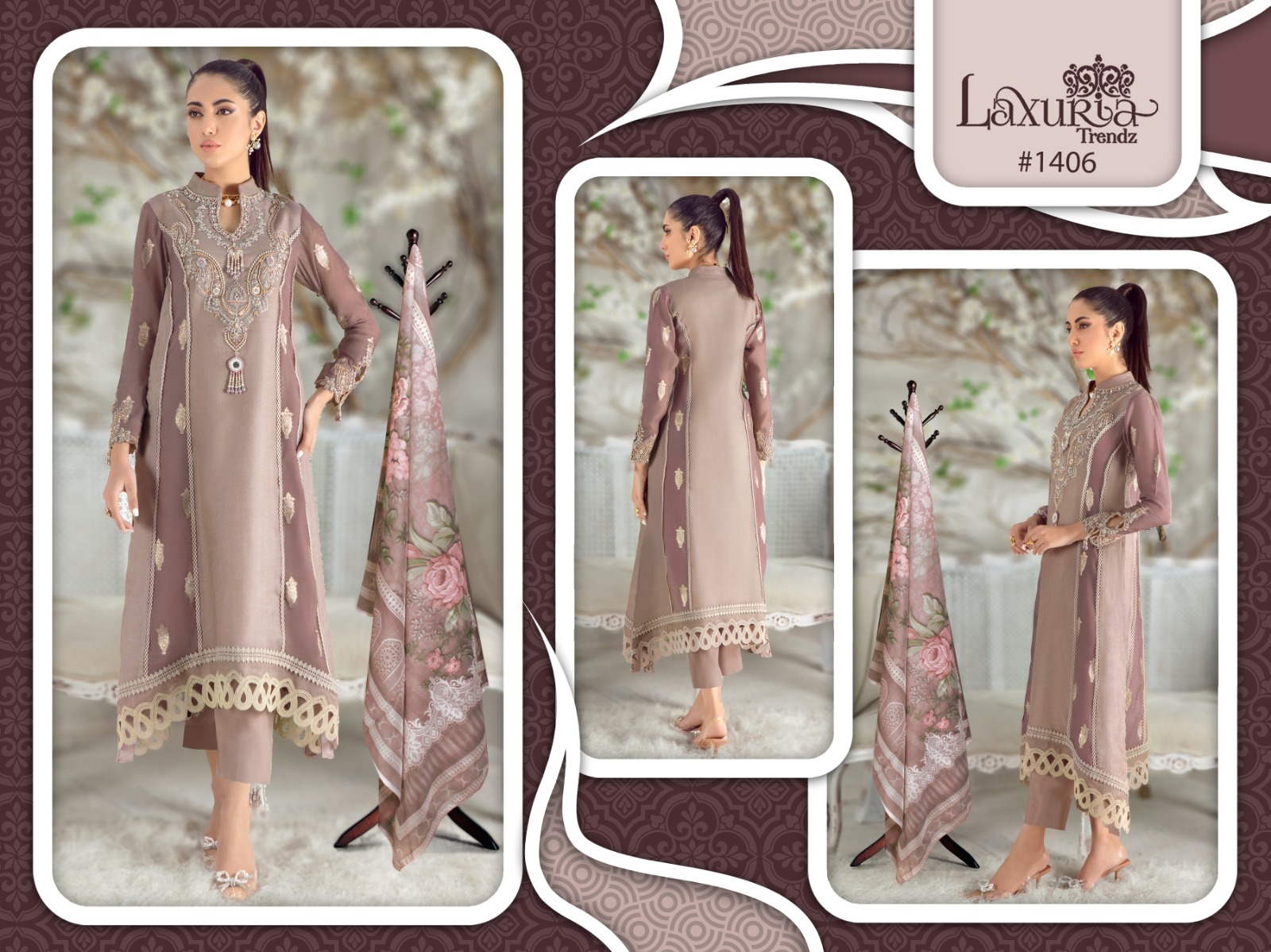 Laxuria Trendz D No 1406 Eid Collection