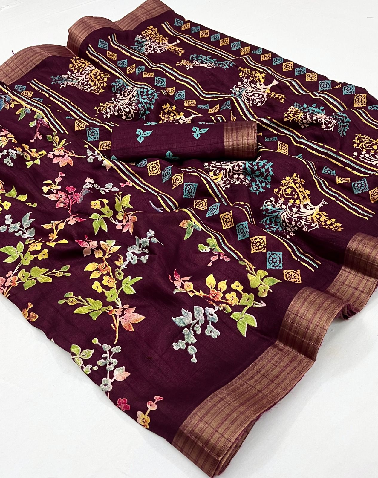 Handloom Series 9586 Colour Fancy Saree Collection Manufacturer Surat