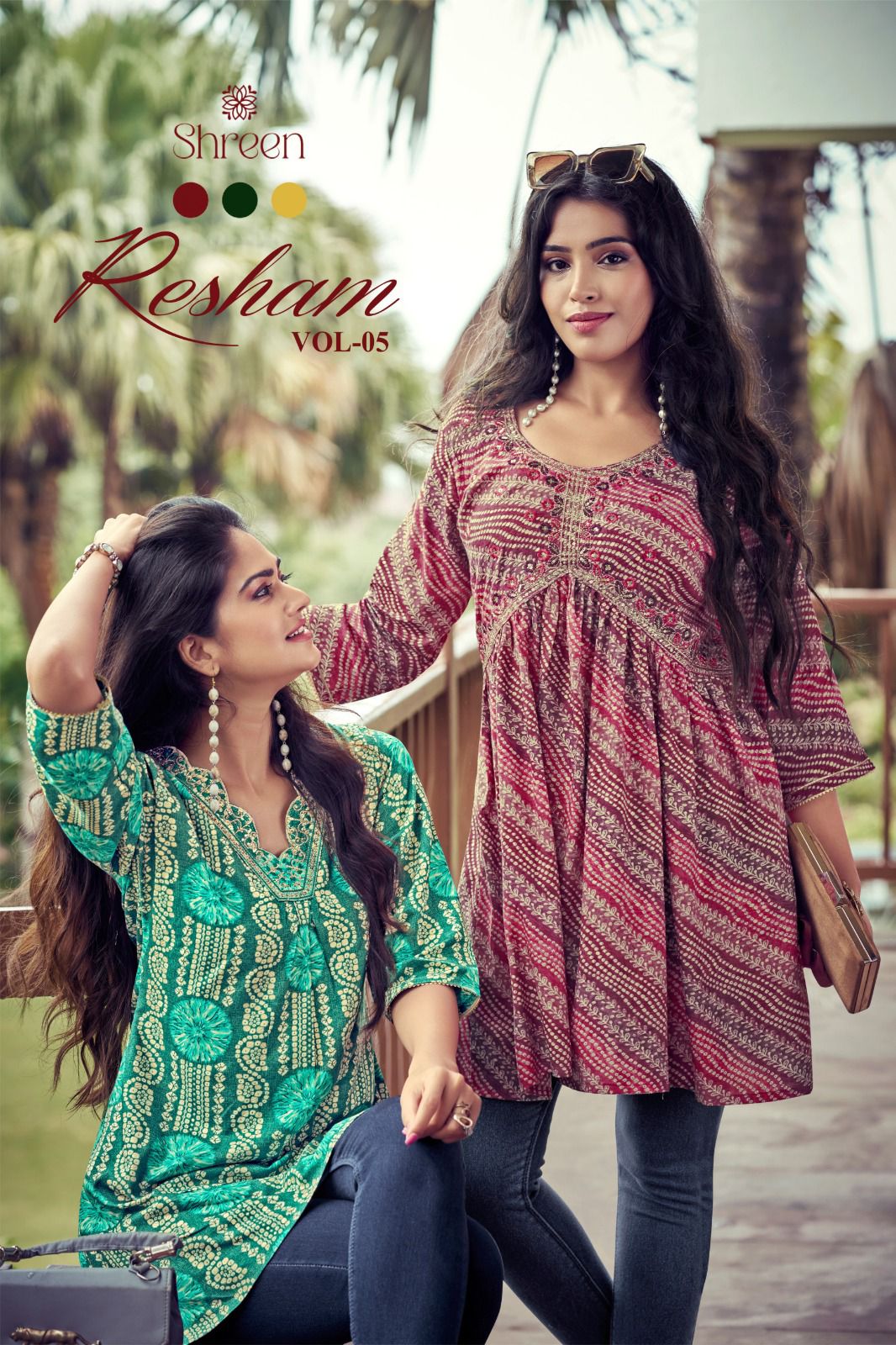 Resham Vol 5 Fancy Rayon Foil Prints Western Collection Manufacturer Surat