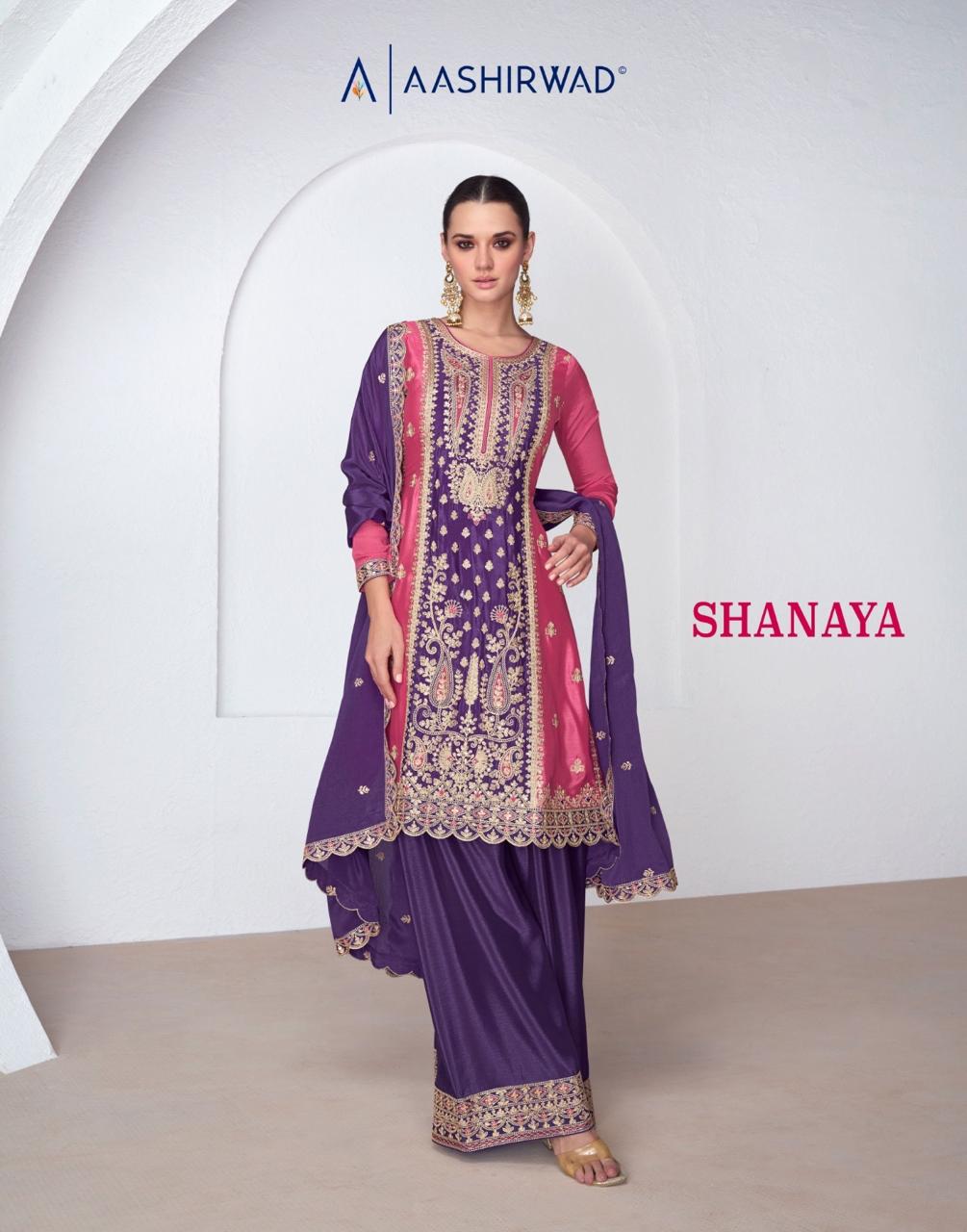 Shanaya Series 9924 And 9925 By Aashirwad Plazzo Suits