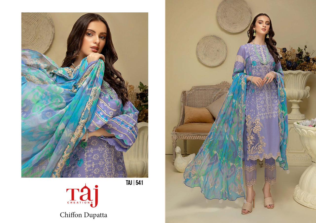 Taj 541 By Taj Creation Cotton Suits