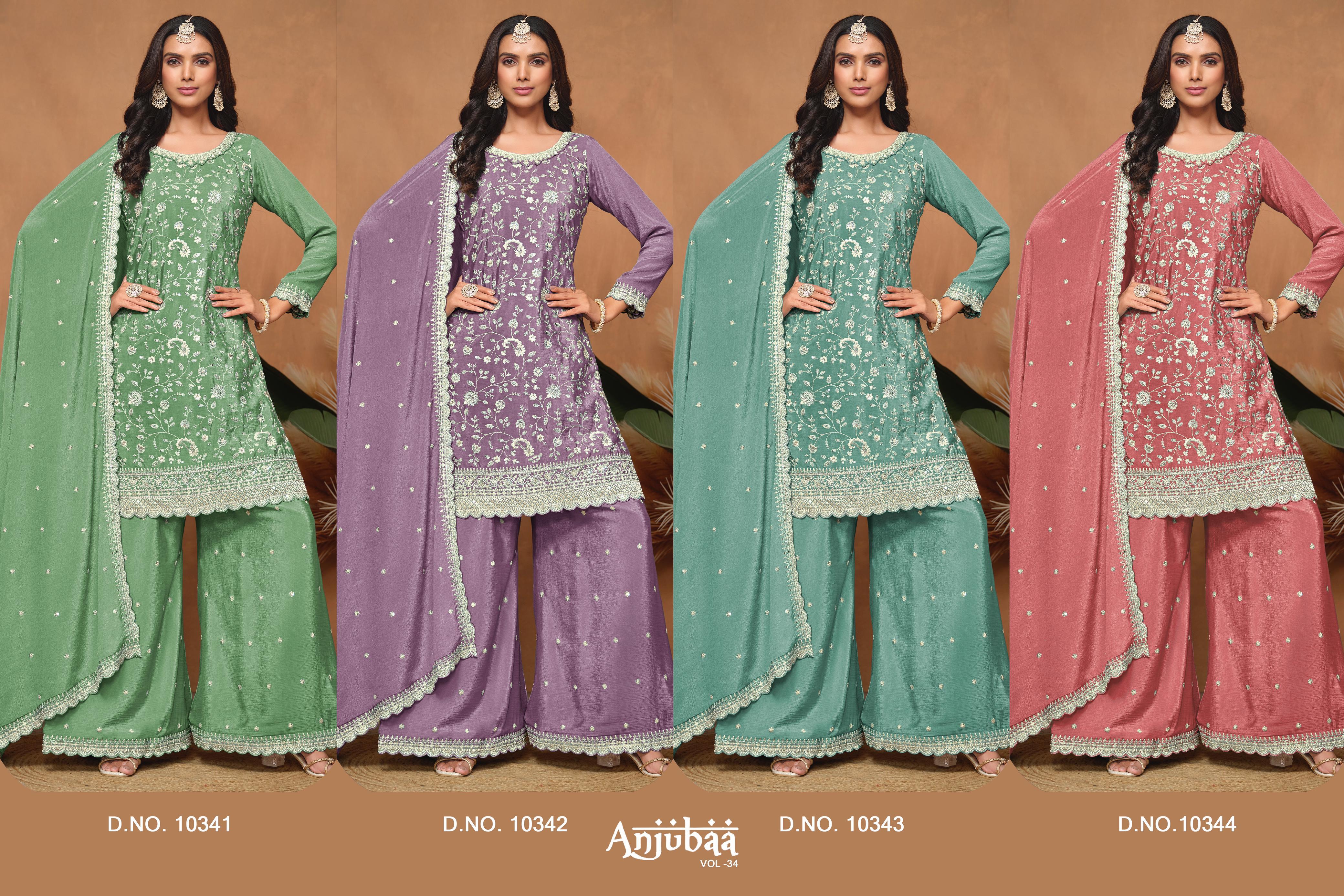 Anjubaa Vol 34 Plazo Suits