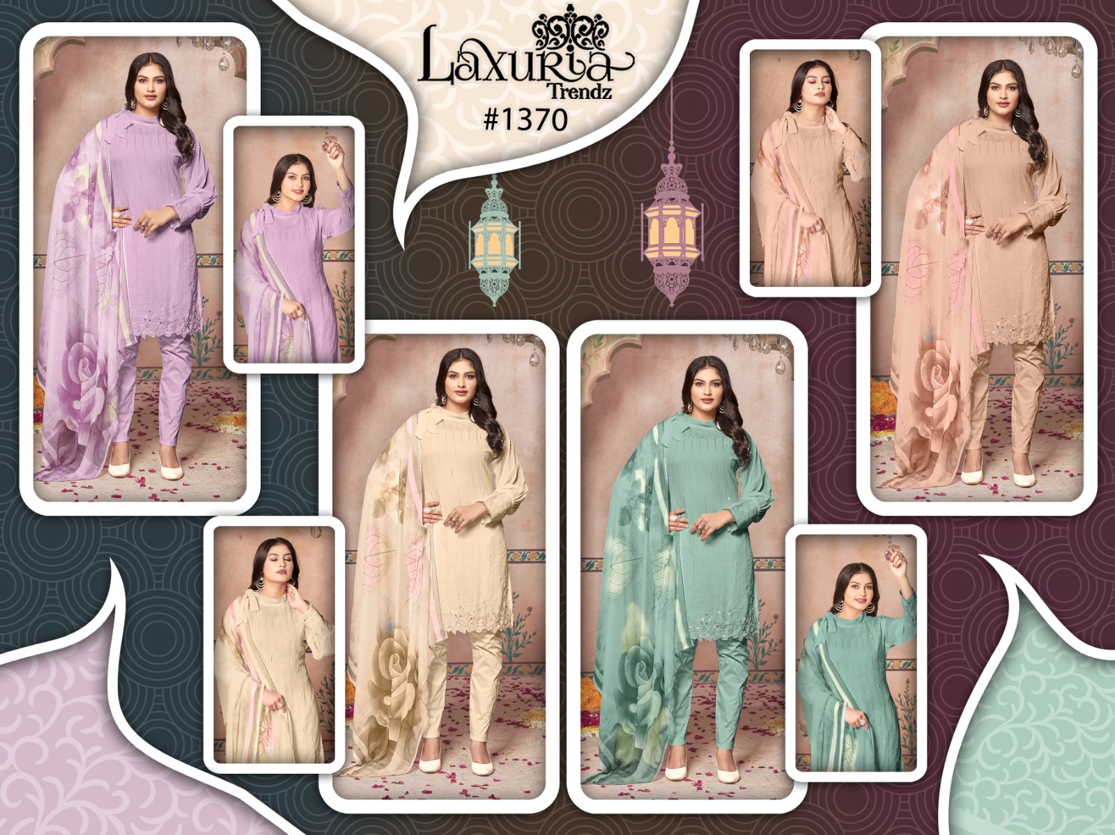 Laxuria Trendz D No 1370  Eid Collection Manufacturer Surat