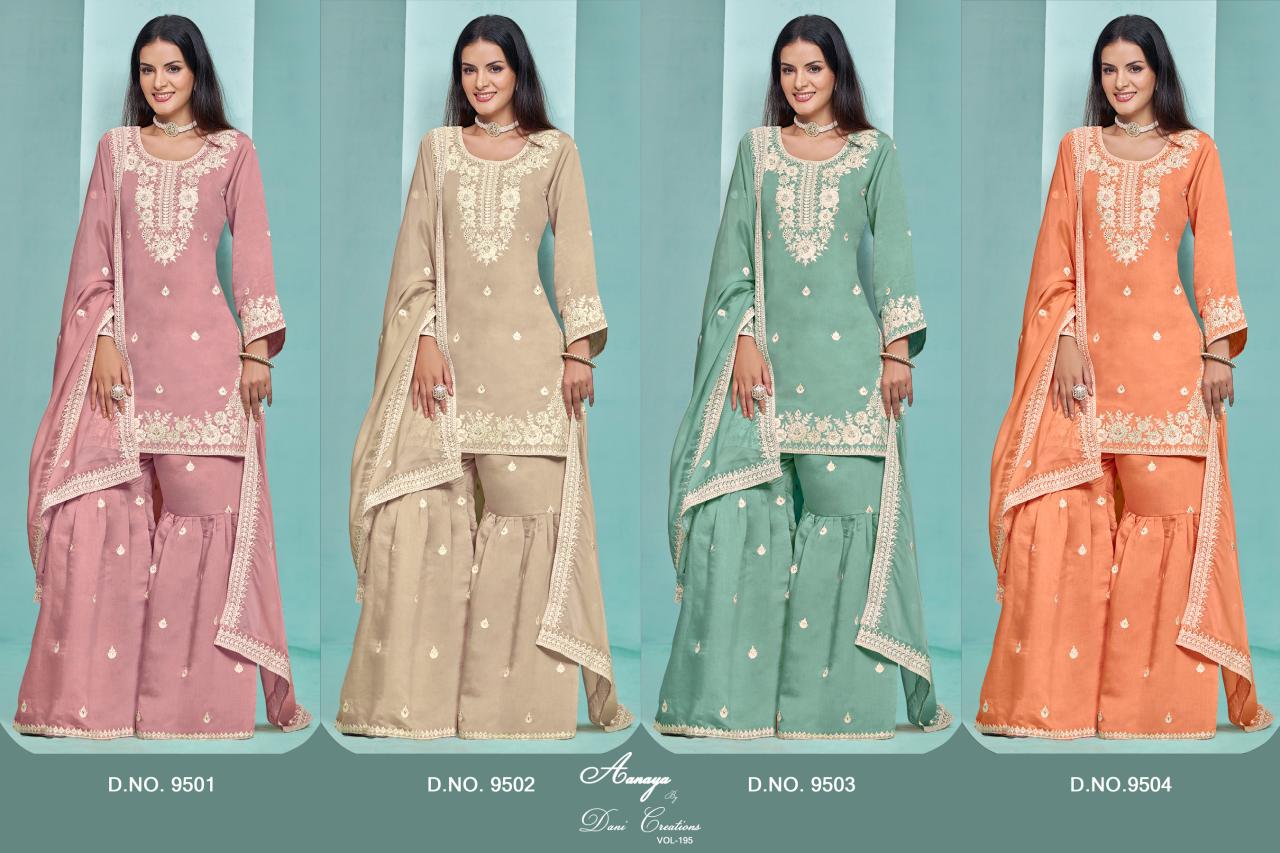 Aanaya Vol 195 Designer Plazzo Style Collection Surat