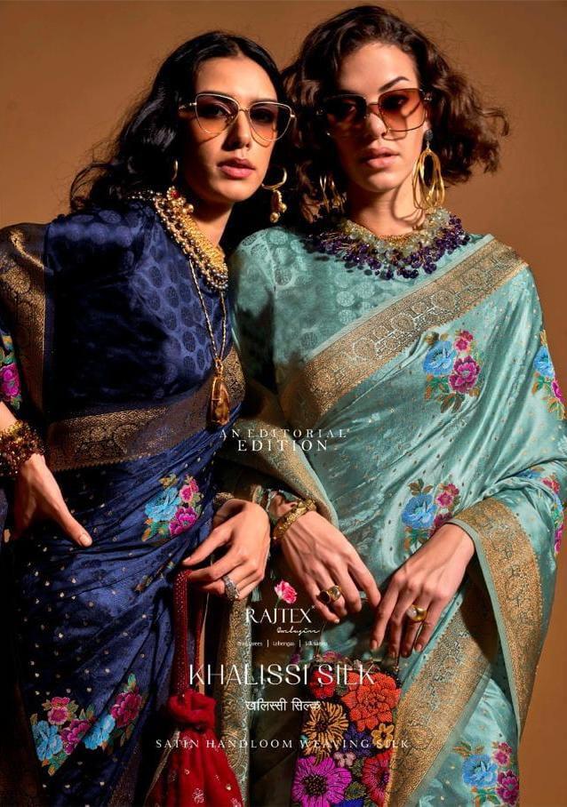 Khalissi Silk Series 360001 To 360006 By Rajtex Designer Sarees Collection Surat