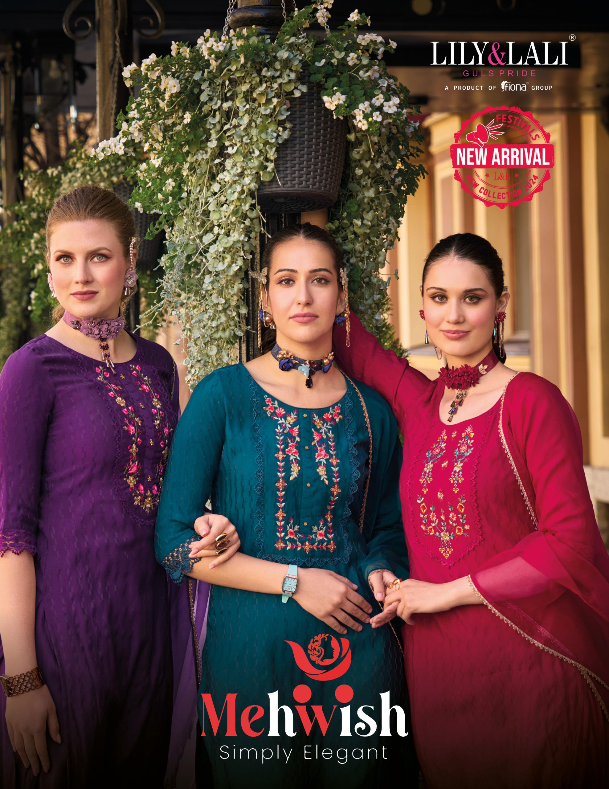 Mehwish By Lily And Lali Handwork Exclusive Festival Collection Manufacturer Surat