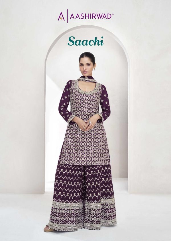 Saachi By Aashirwad Plazzo Suit