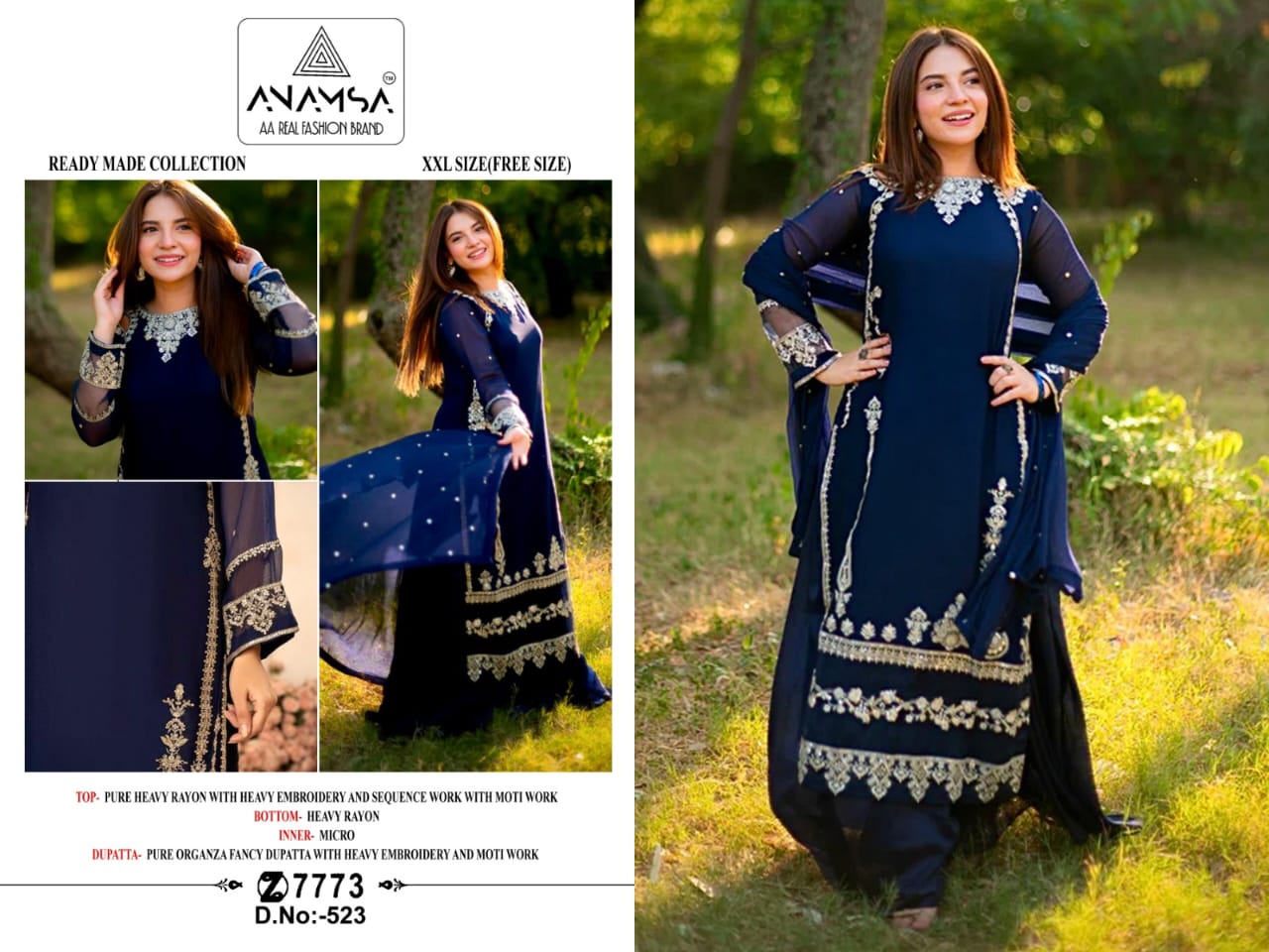 Anamsa 523 Designer Suit