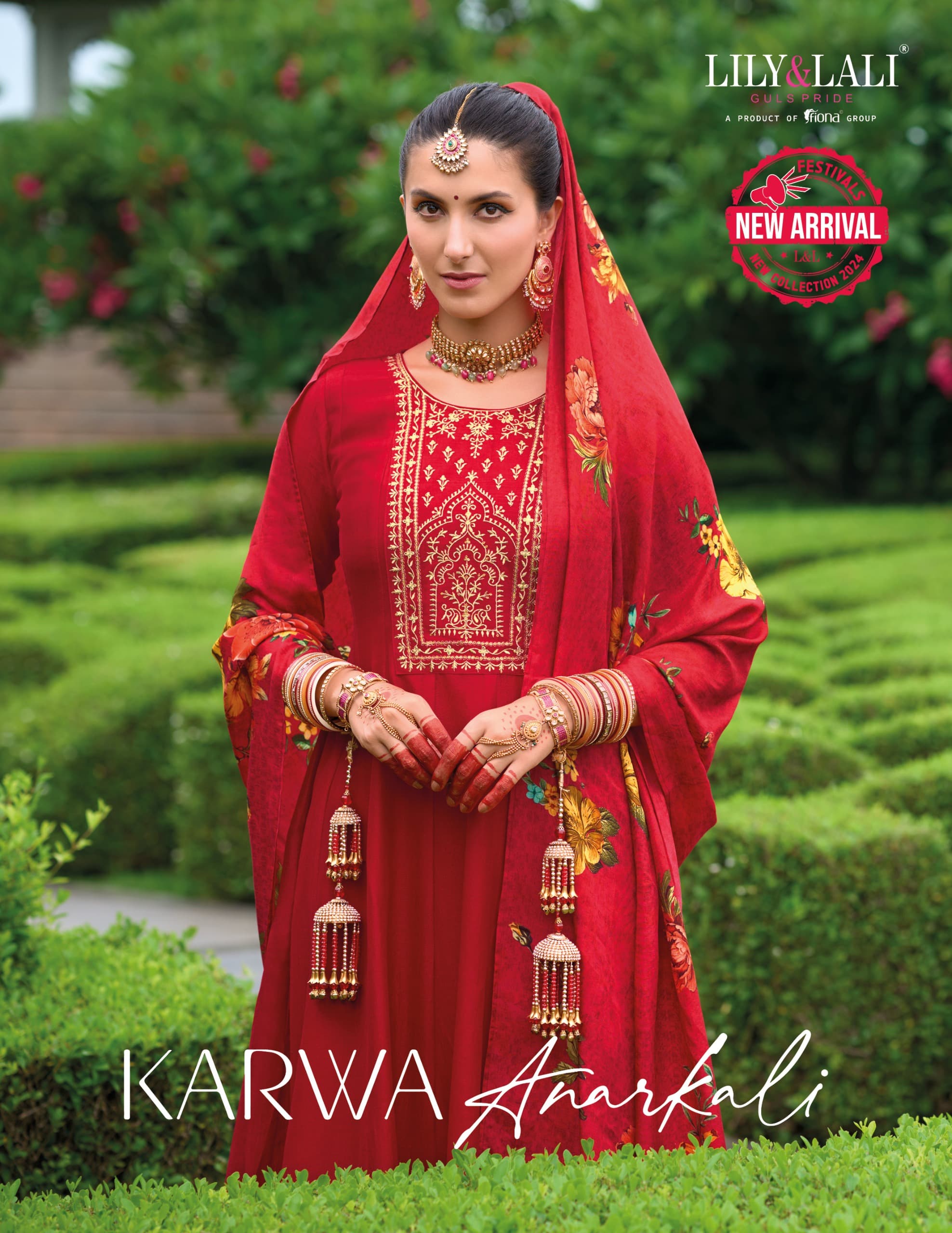 Karwa Anarkali By Lily & Lali