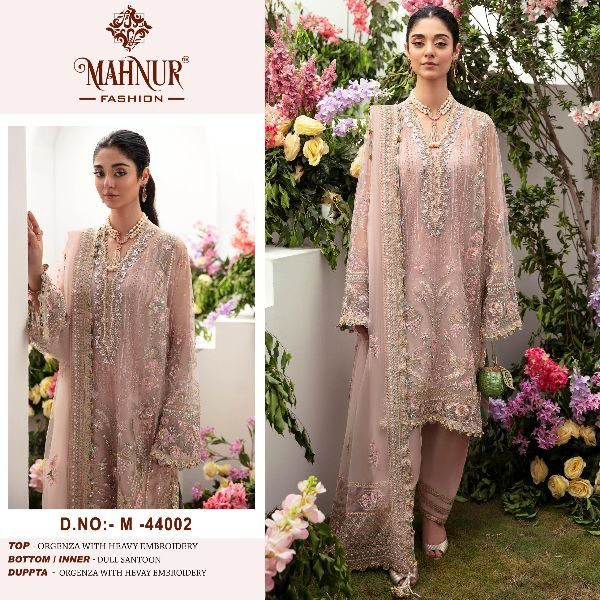 Mahnur Fashion M 44002 Organza Pakistani Dress