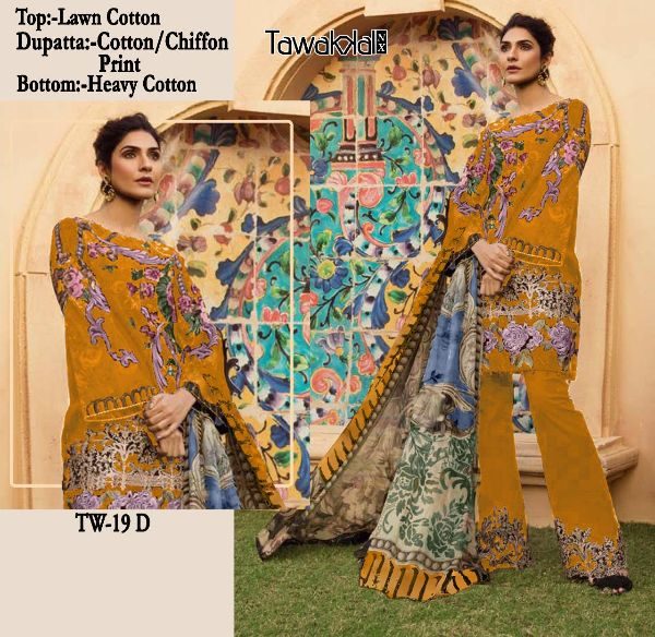 Tw 19d By Tawakal Cotton Suit Pakistani Collection Manufacturer Surat