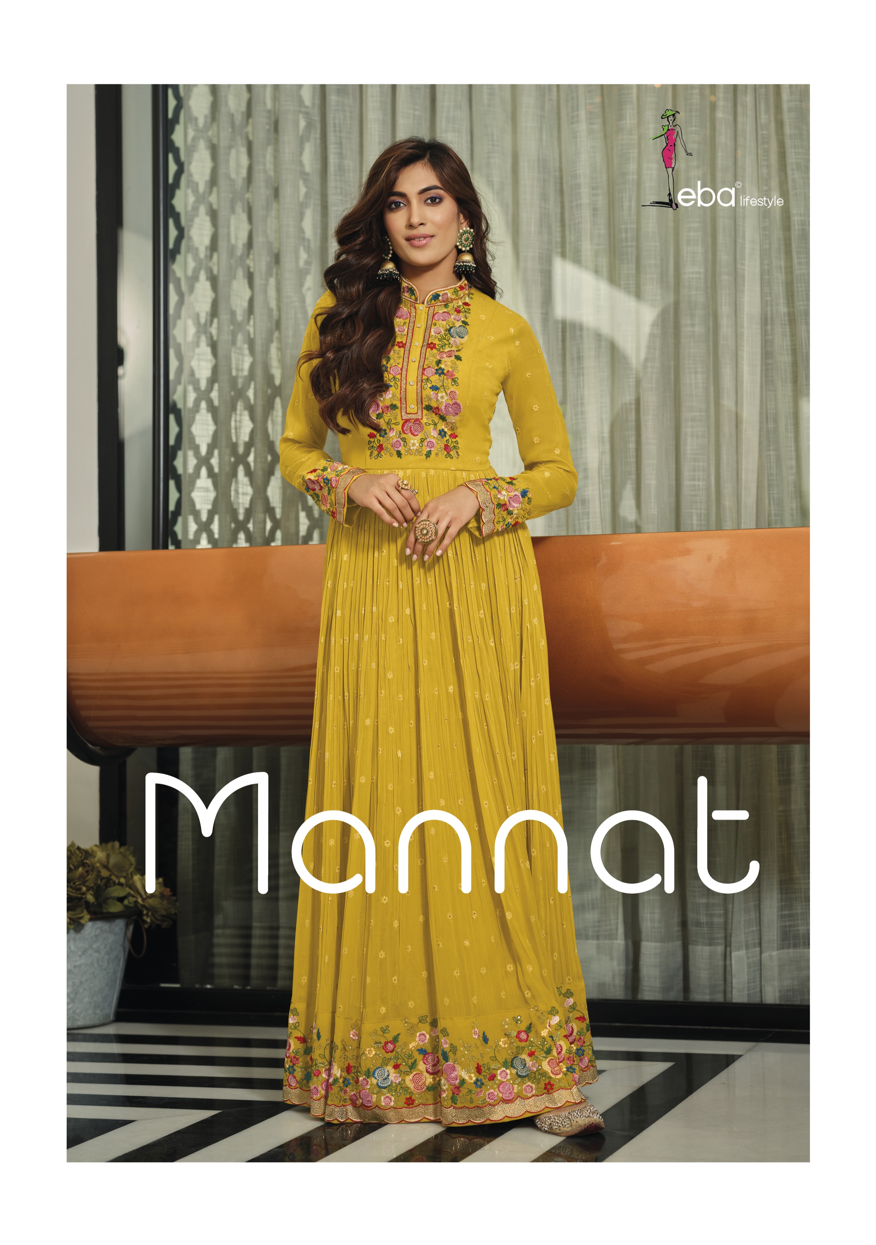 Mannat By Eba Lifestyle Designer Suits Single Available Wholesale Suppliers And Dealer From India