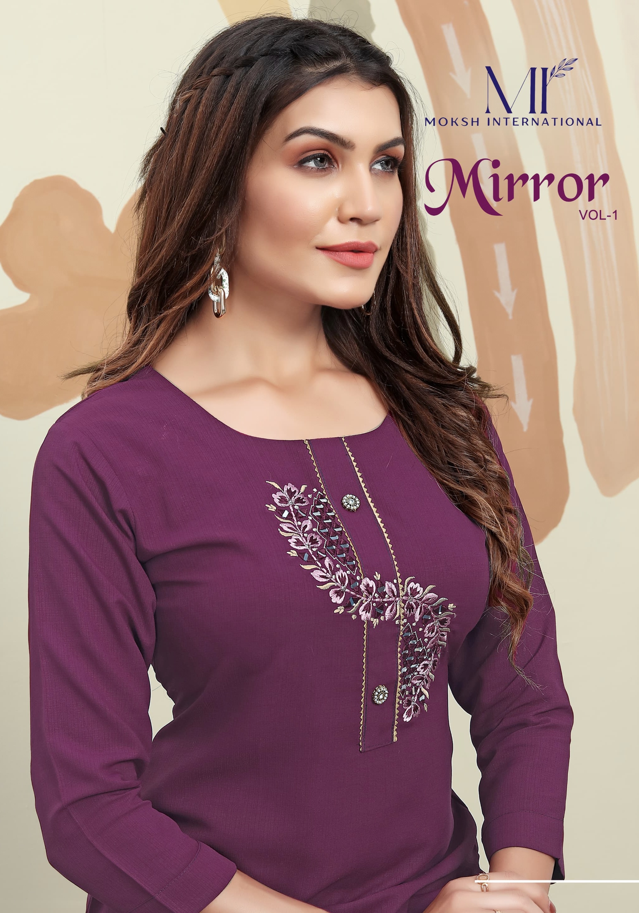 Moksh International New Kurti Catalog Mirror Vol 1 Cotton Handwork With Pocket Edition