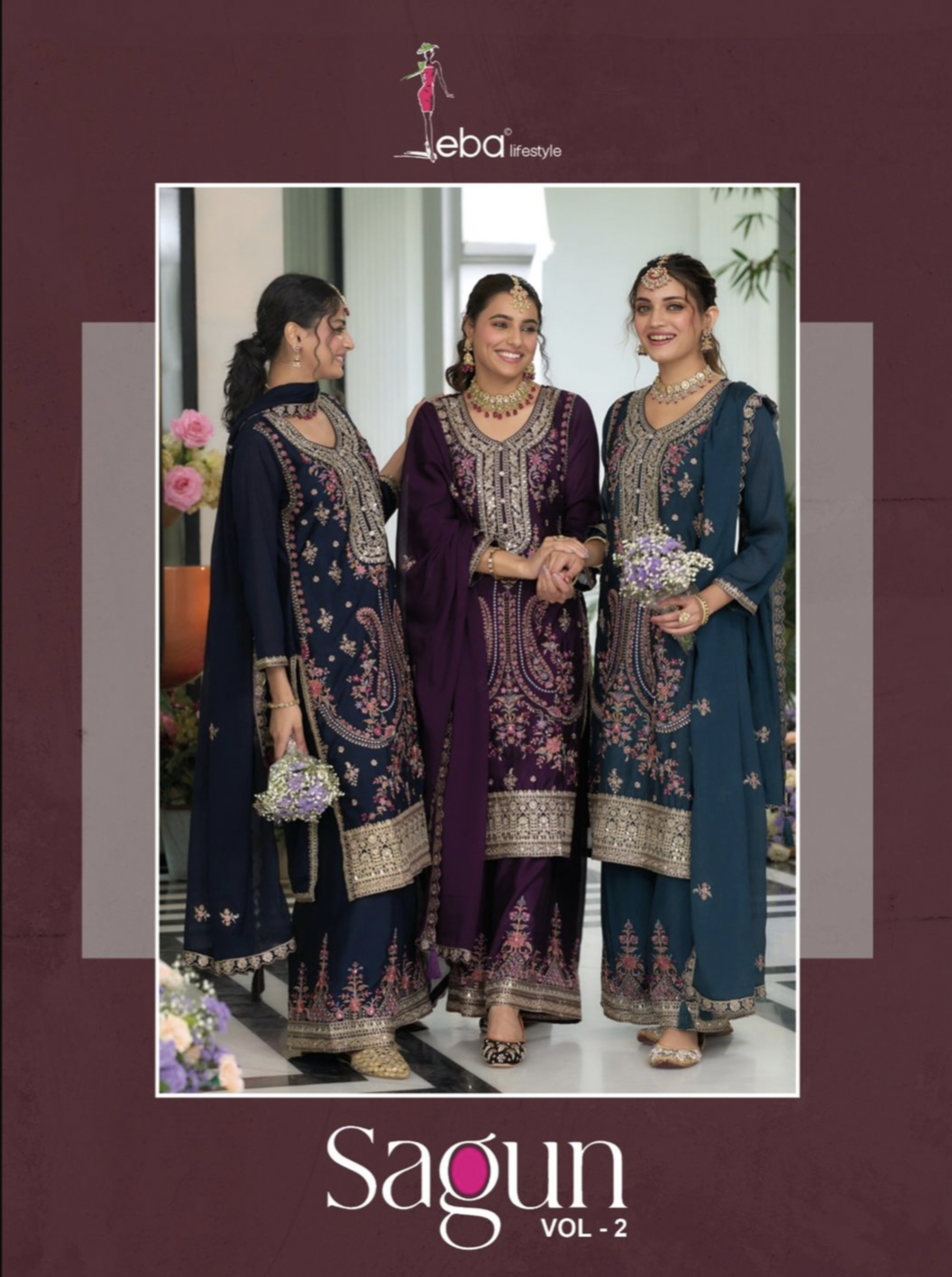 Sagun Vol 2 By Eba Lifestyle Redymade Collection Manufacturer Surat