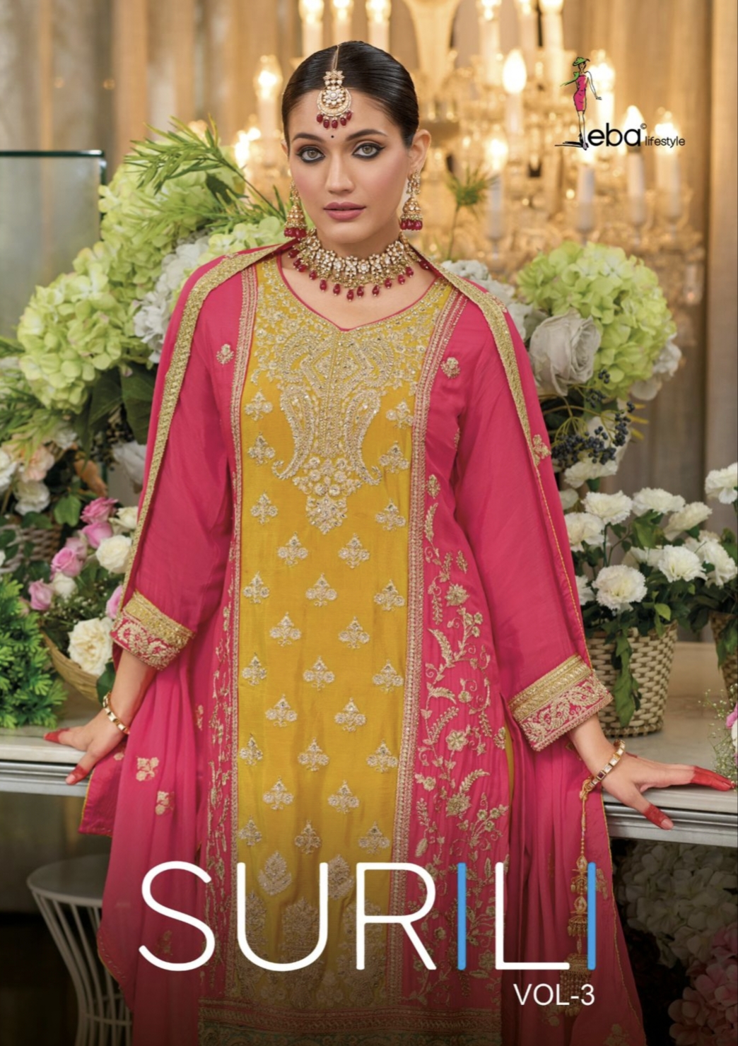 Surili Vol 3 By Eba Lifestyle Redymade Palazzo Collection Manufacturer Surat