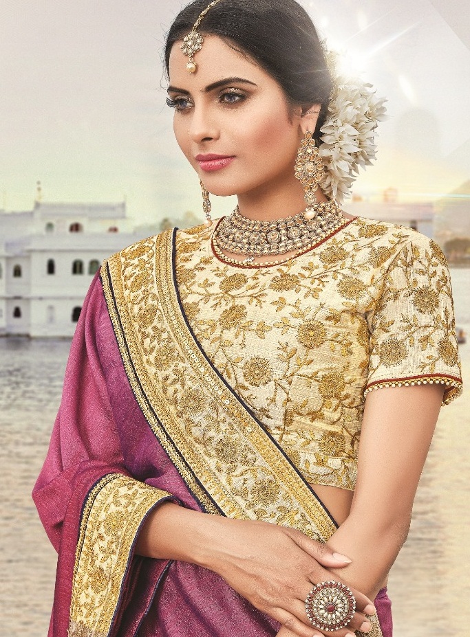 Saroj Allishan 20001 Series Fancy Party Wear Saree Dealer