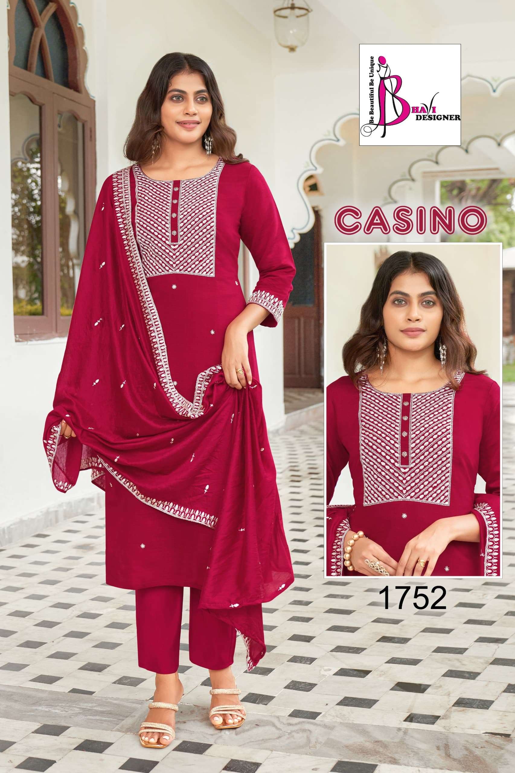 CASINO BY BHAVI DESIGNER FORMAL KURTI BOTTOM DUPATTA COLLECTION  