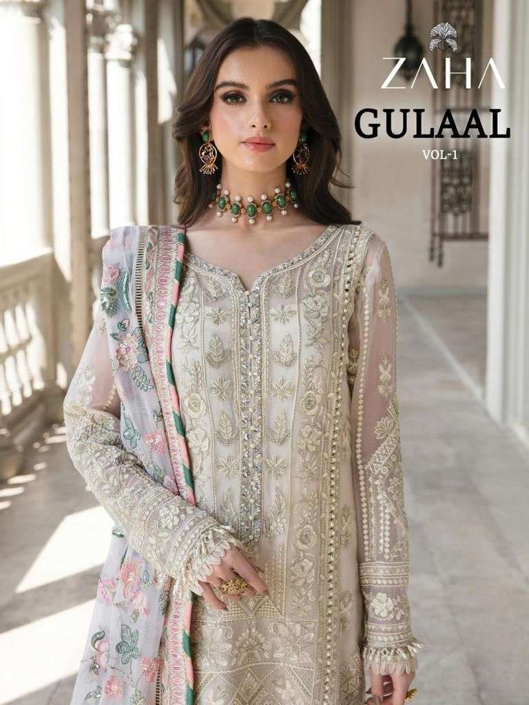 GULAAL VOL 1 D NO 10145 HIT DESIGN BY ZAHA GEORGETTE SUITS 