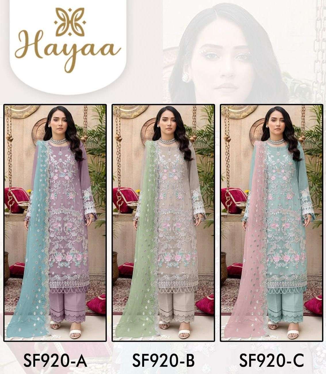 hayaa 920 rady made suit by safa creation Pakistani suits 