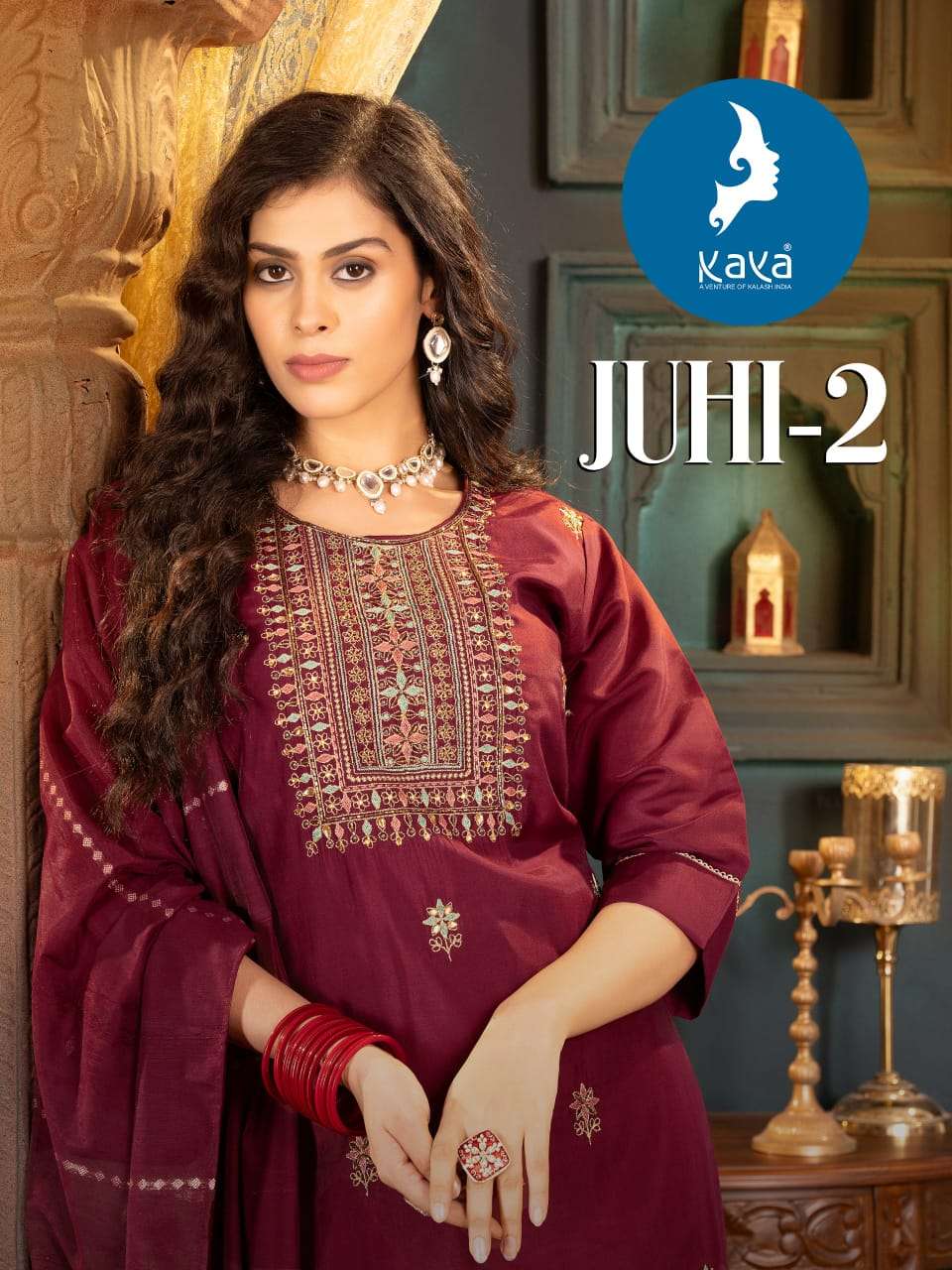 JUHI VOL 2 BY KAYA KURTI FANCY KURTI BOTTOM DUPPATA COLLECTION MANUFACTURER SURAT 