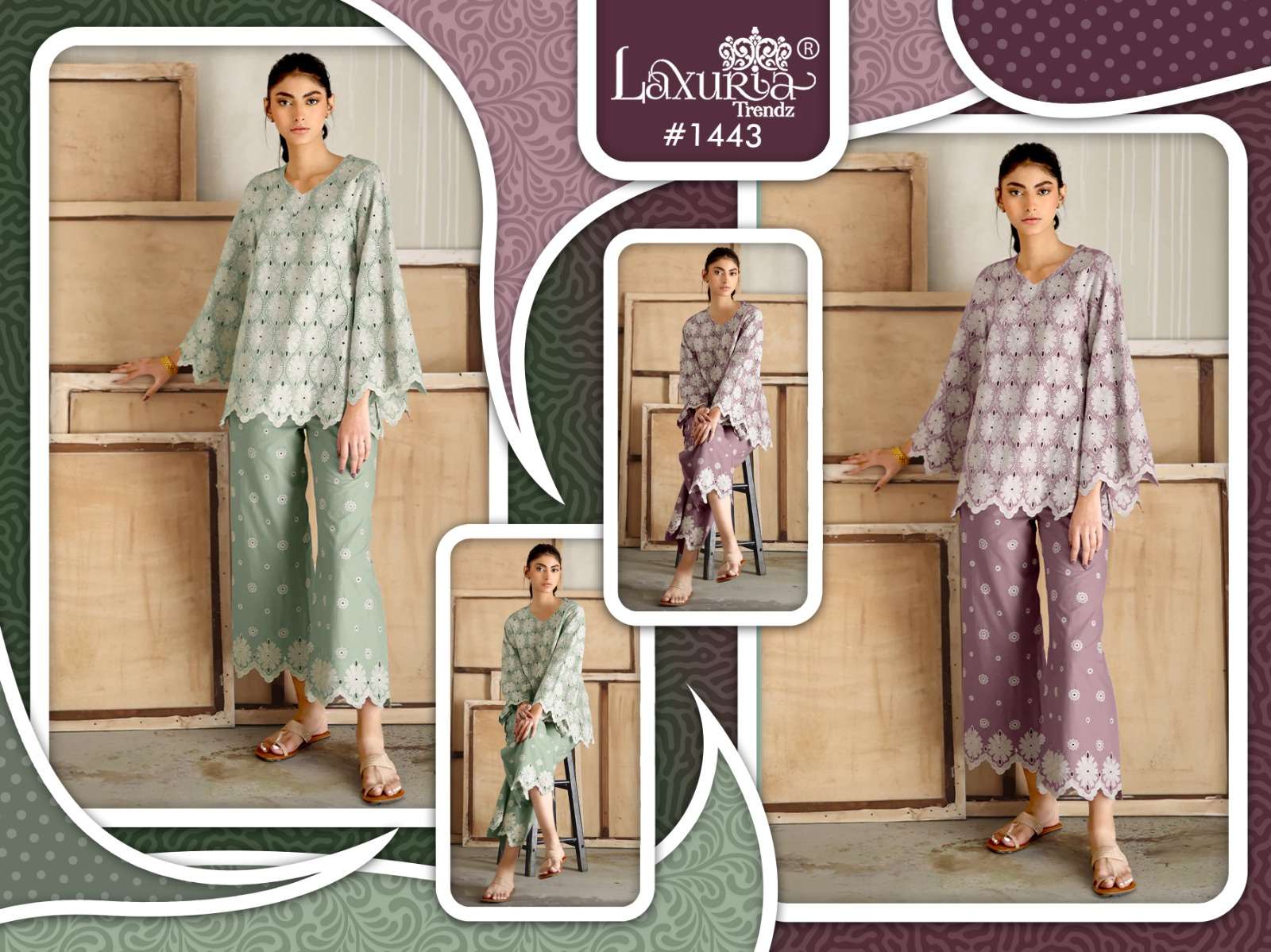 LAXURIA TRENDZ D NO 1443 Premium Quality Co-Ord Sets