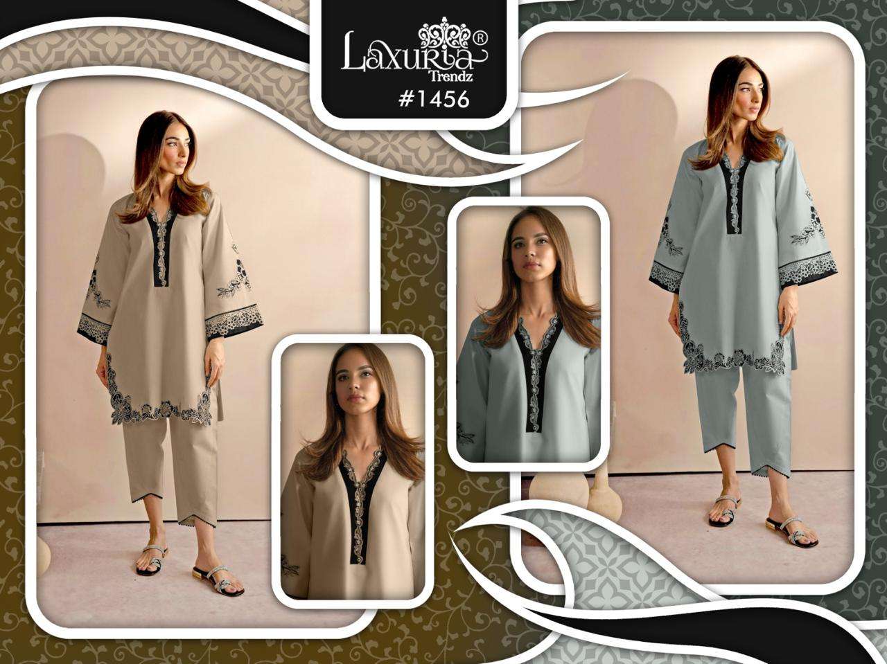 LAXURIA TRENDZ D NO 1456  Premium Quality Tunic Pant Set