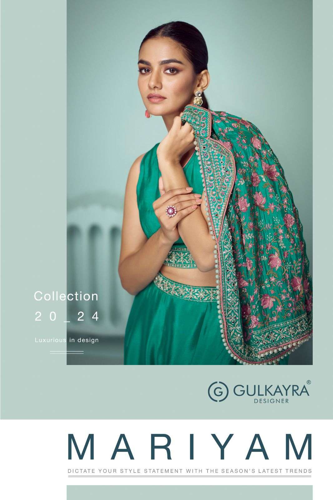 MARIYAM SERIES 7506 TO 7507 BY GULKAYRA DESIGNER CROP TOP STYLISH COLLECTION SURAT 