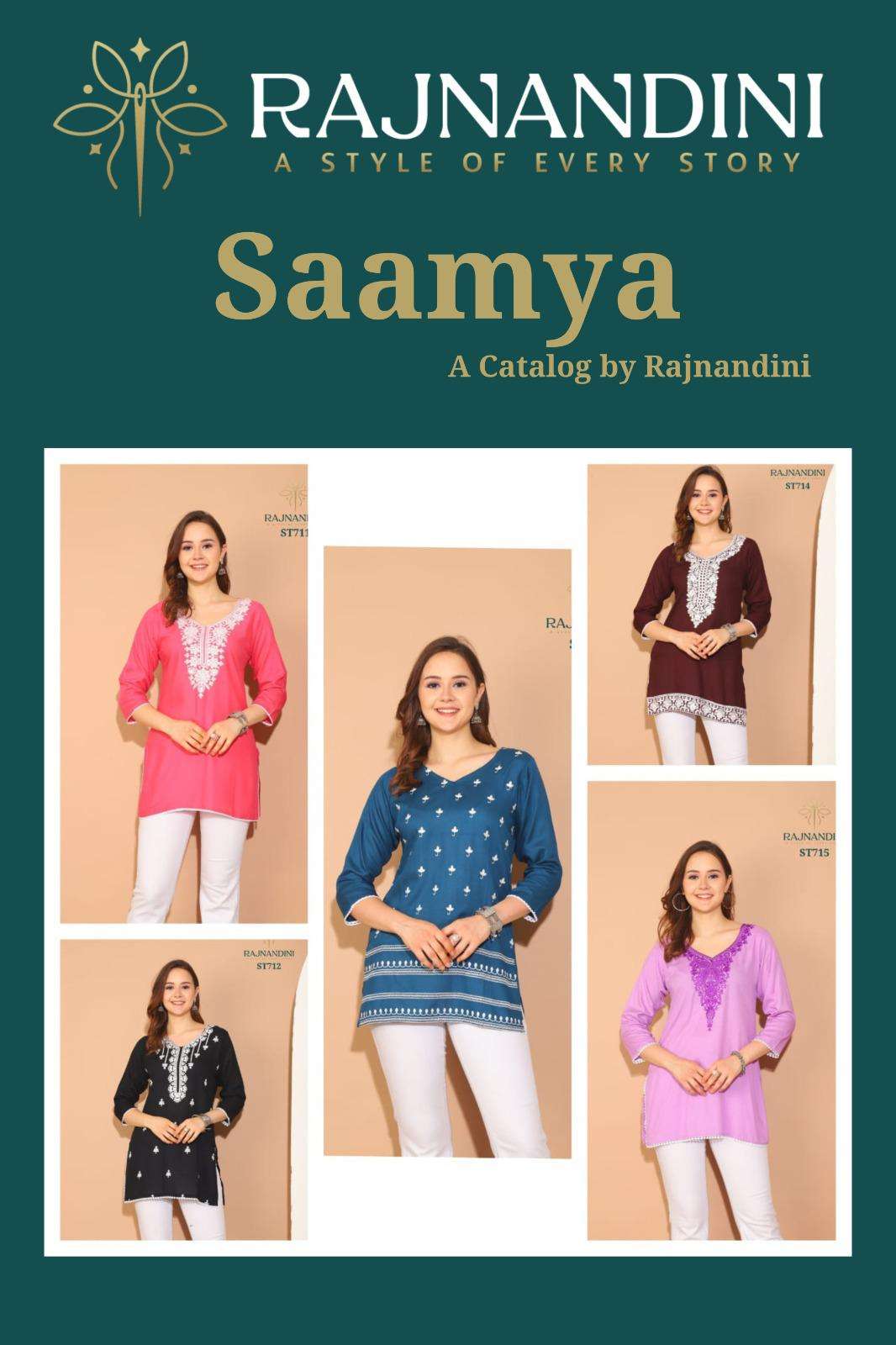 SAAMYA BY RAJNANDINI FANCY SHORT TOP COLLECTION