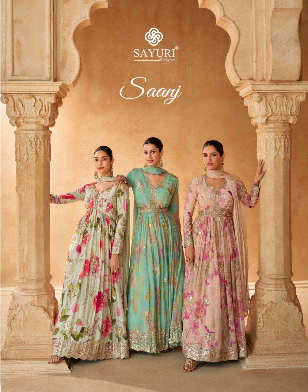 SAANJ SERIES 5643 TO 5645 BY SAYURI DESIGNER 