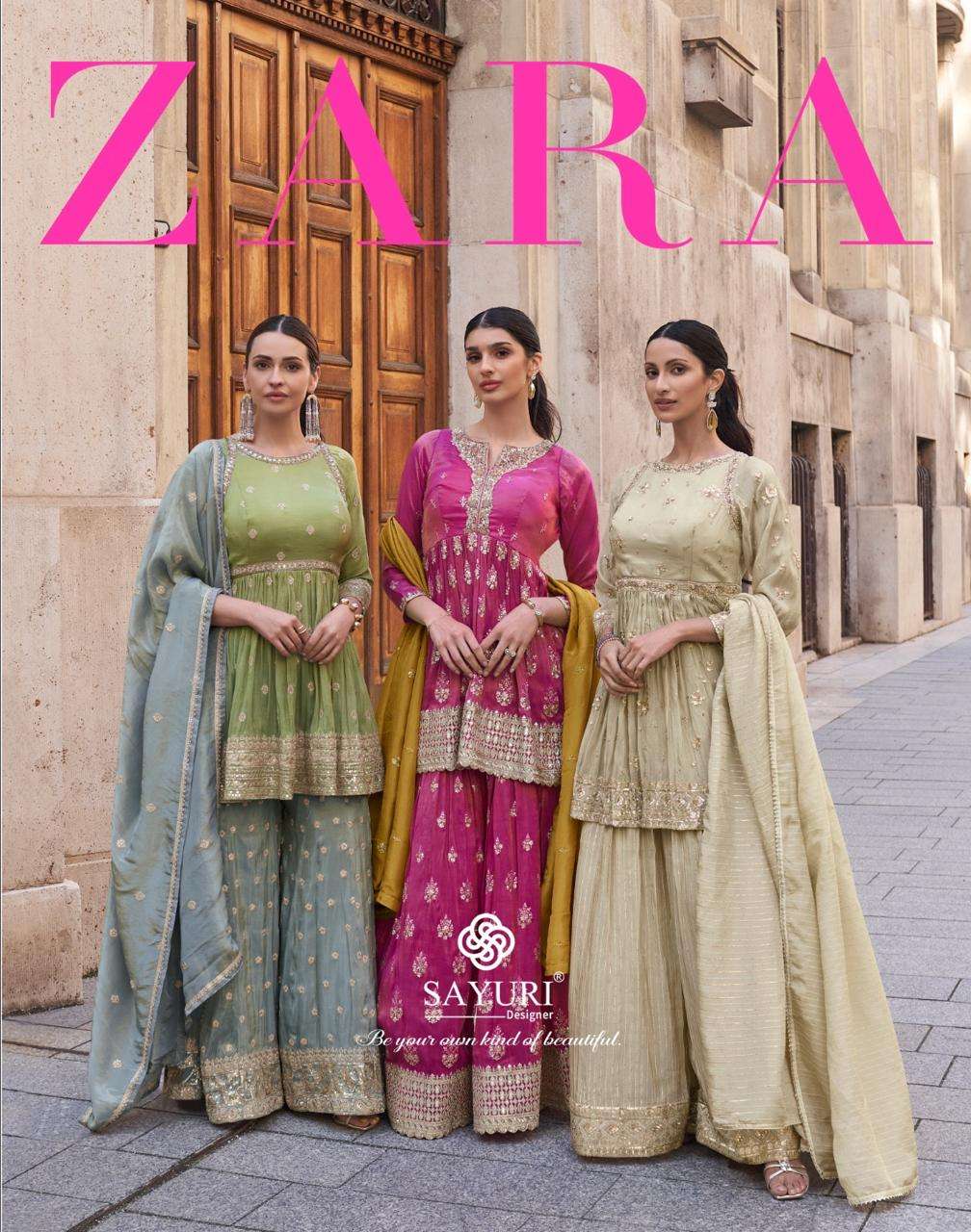 ZARA 5614 TO 5616 BY SAYURI DESIGNER STYLISH CROP TOP COLLECTION MANUFACTURER SURAT 