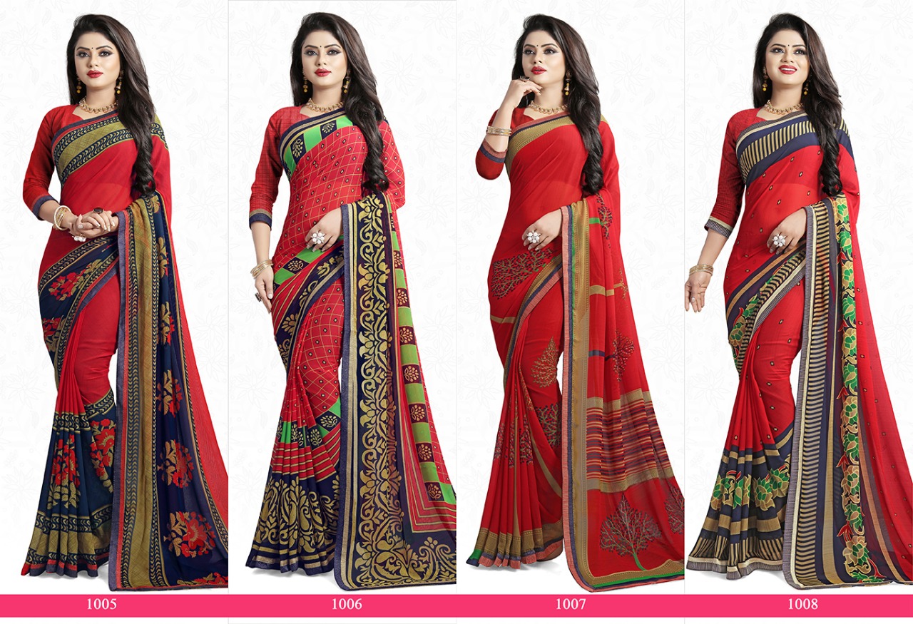 Buy Anni Designer Women's Multi Color Art Silk Printed With Blouse Piece  Sarees (Pack of 2)(MYS-CMB-026_Free Size) at Amazon.in