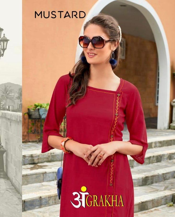 Buy Aarchi Silk Mustard Casual Kurti for 12-13 Years Girls (Model No  22800)- Size 36 at Amazon.in