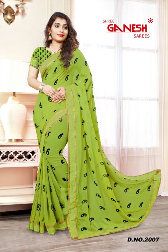 Organza Silk Embroidered Designer Saree VT-464 - Women Fashions - Shree  Ganesh Retail